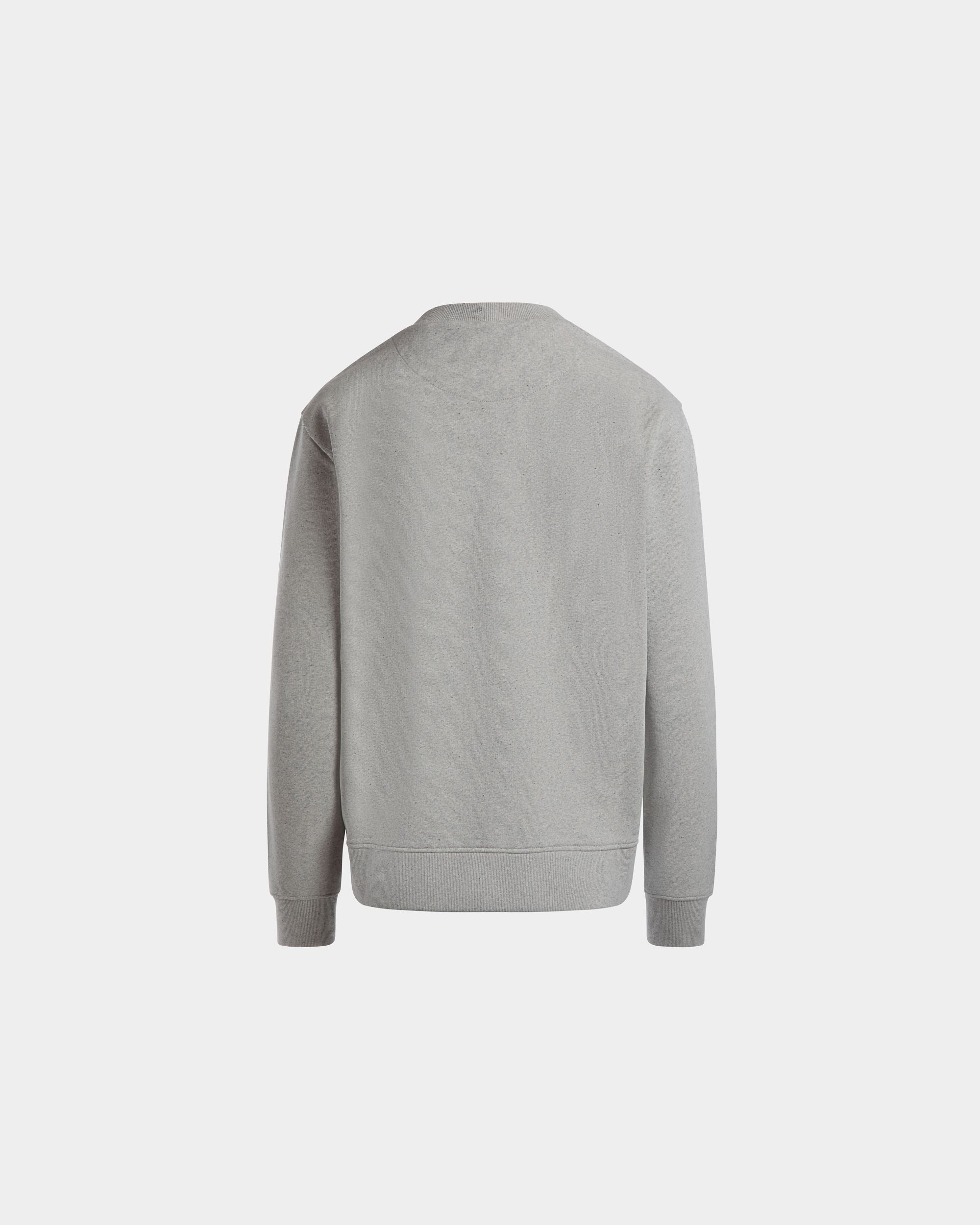 Sweatshirt in Grey Melange Cotton - Femme - Bally - 03