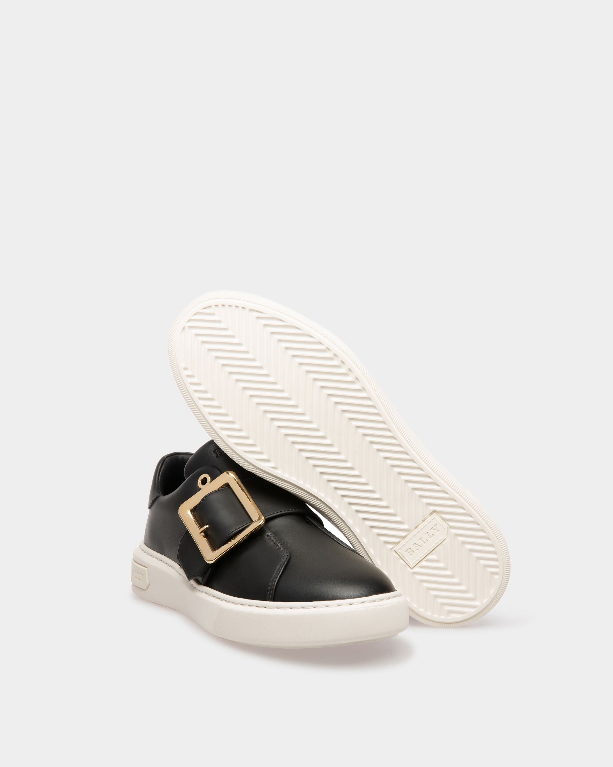 Misty Sneaker Aus Schwarzem Leder - Damen - Bally - 04