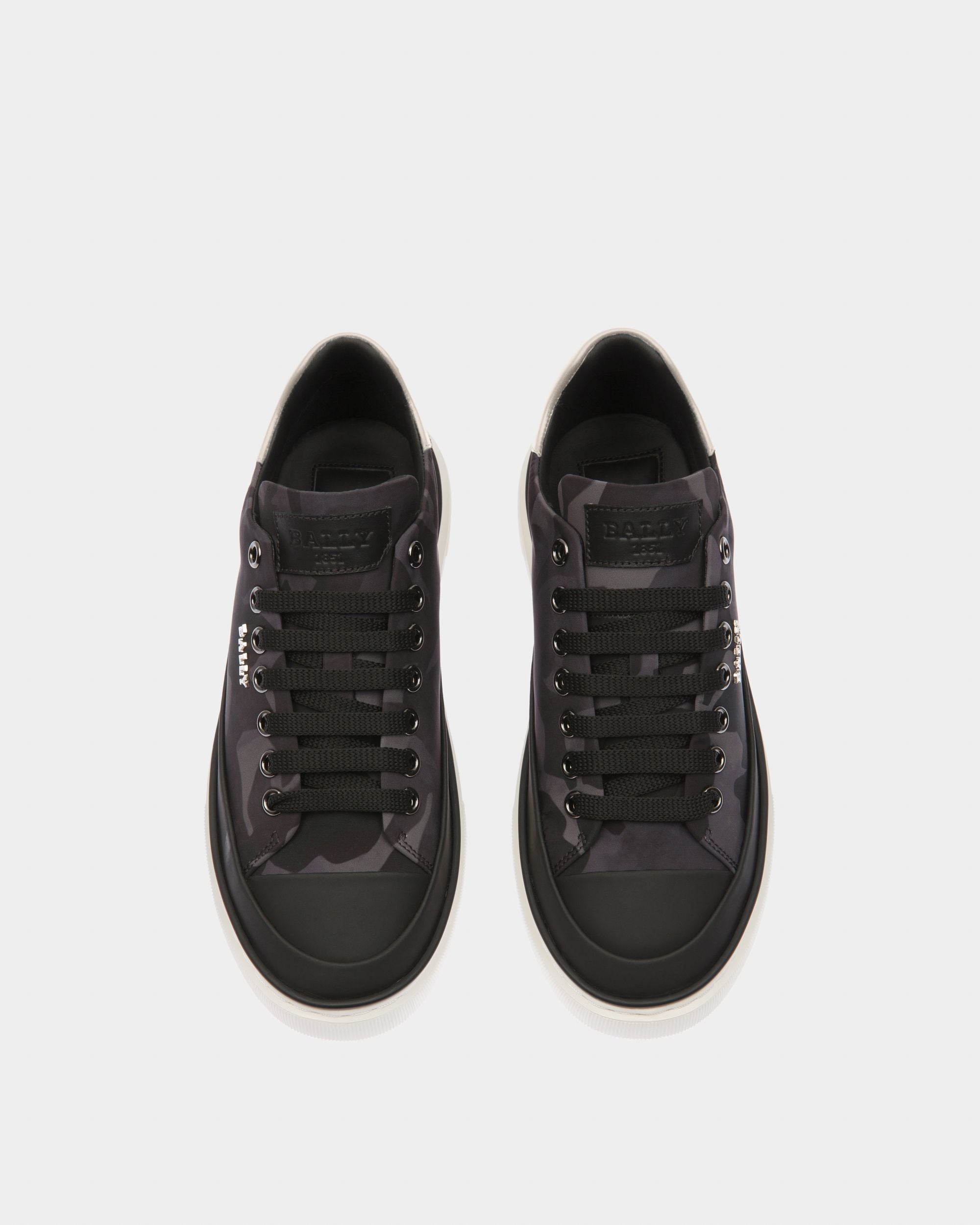 Maily Sneaker Aus Recyceltem Polyester Und Leder In Schwarz - Damen - Bally - 02