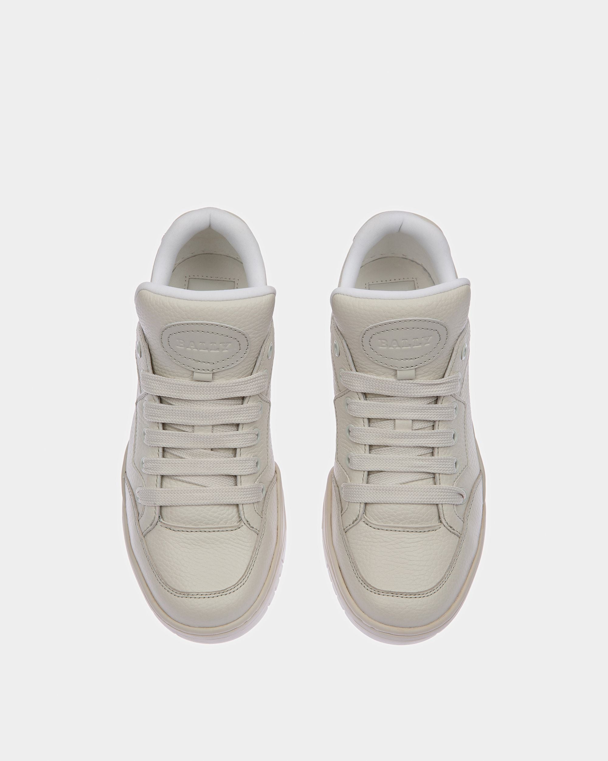 Kiro Zapatillas De Piel En Blanco Empolvado - Mujer - Bally - 02