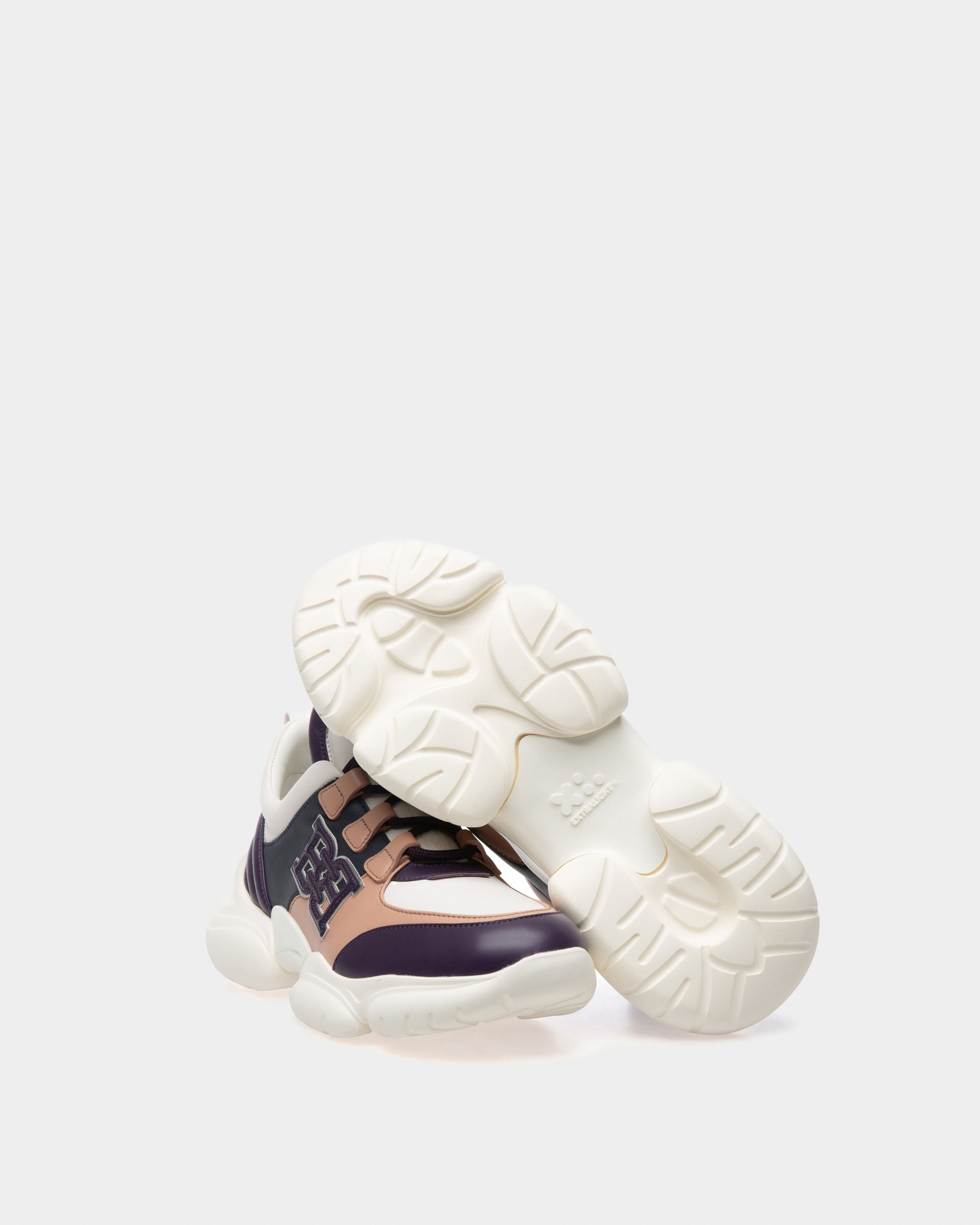 Claires Sneakers En Cuir Violet - Femme - Bally - 05