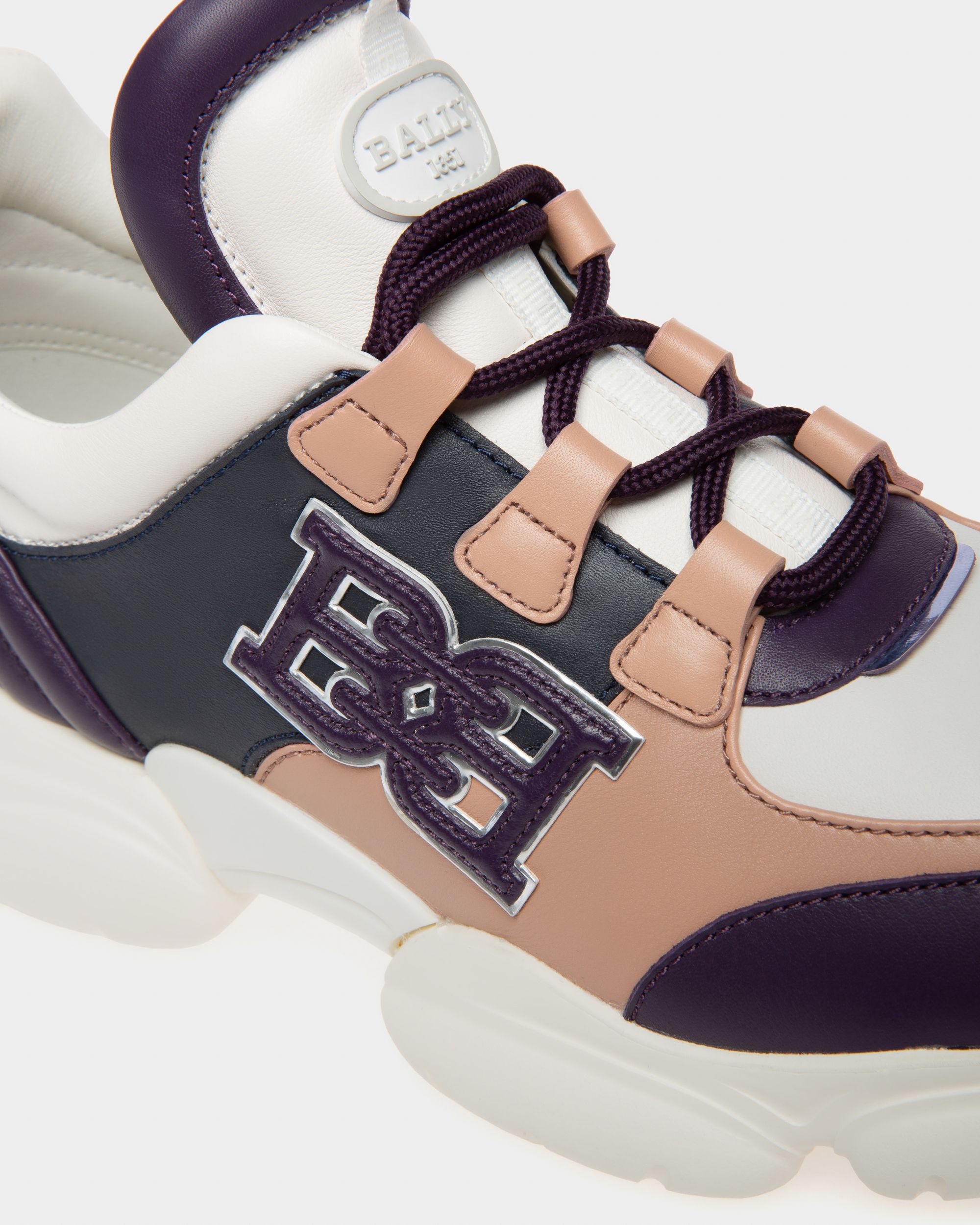 Claires Sneakers En Cuir Violet - Femme - Bally - 06