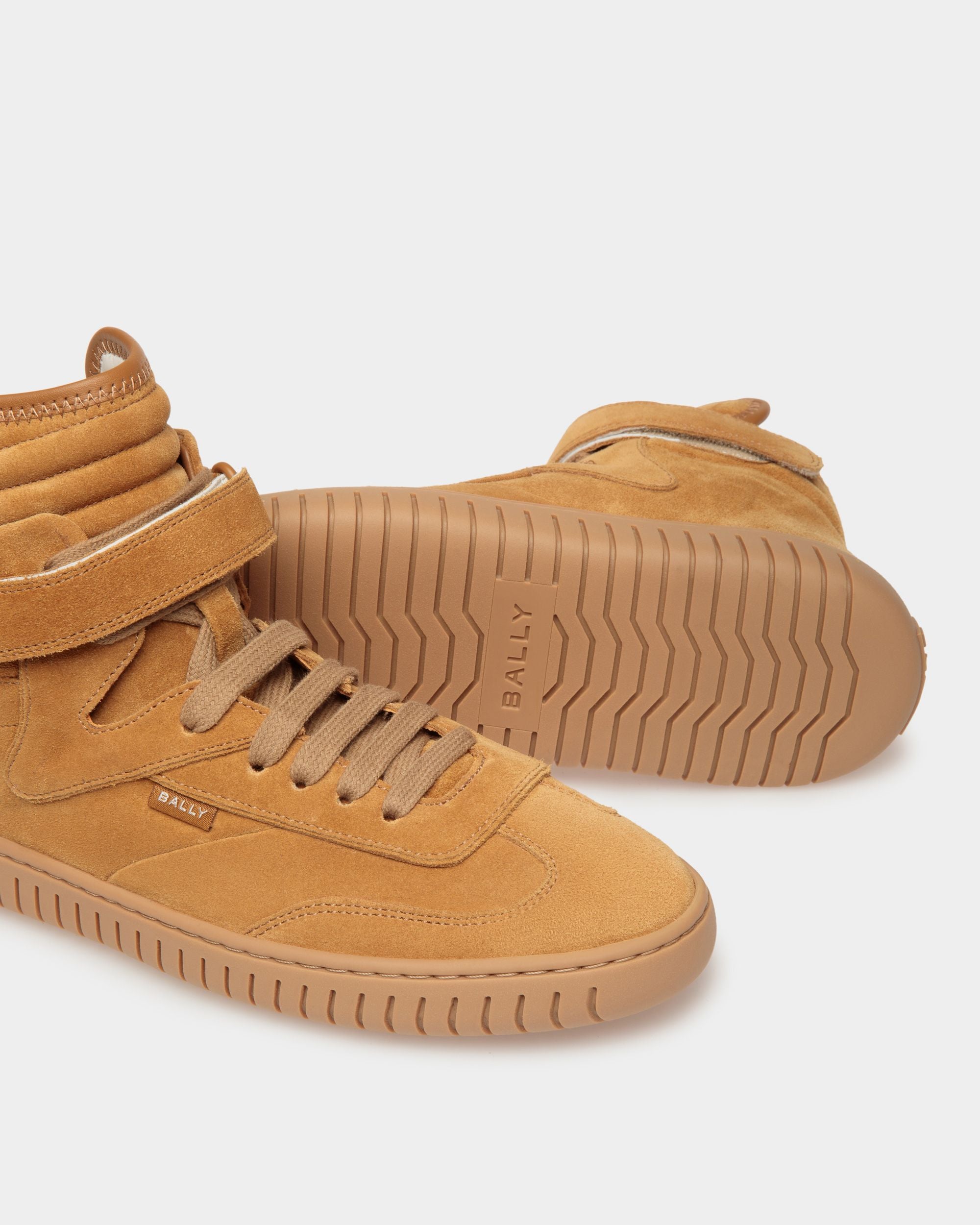 Player Sneakers In Desert And Amber Leather - Women's - Bally - 04