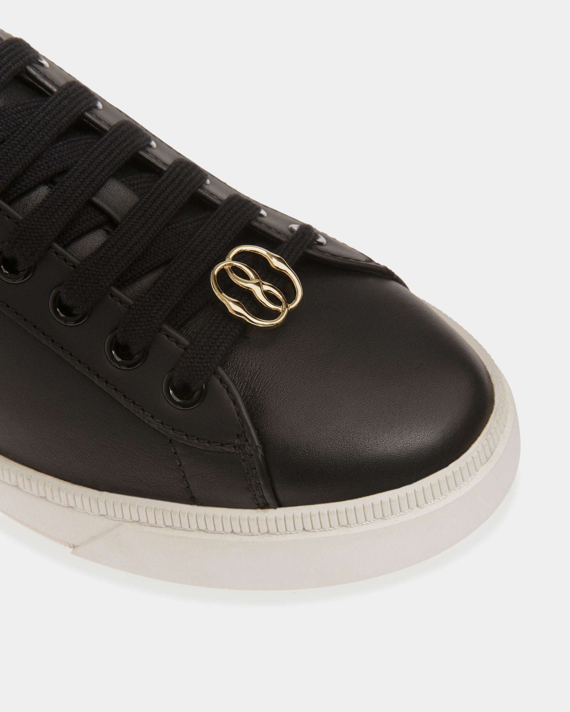 Raise Sneakers In Black And White Leather - Women's - Bally - 07