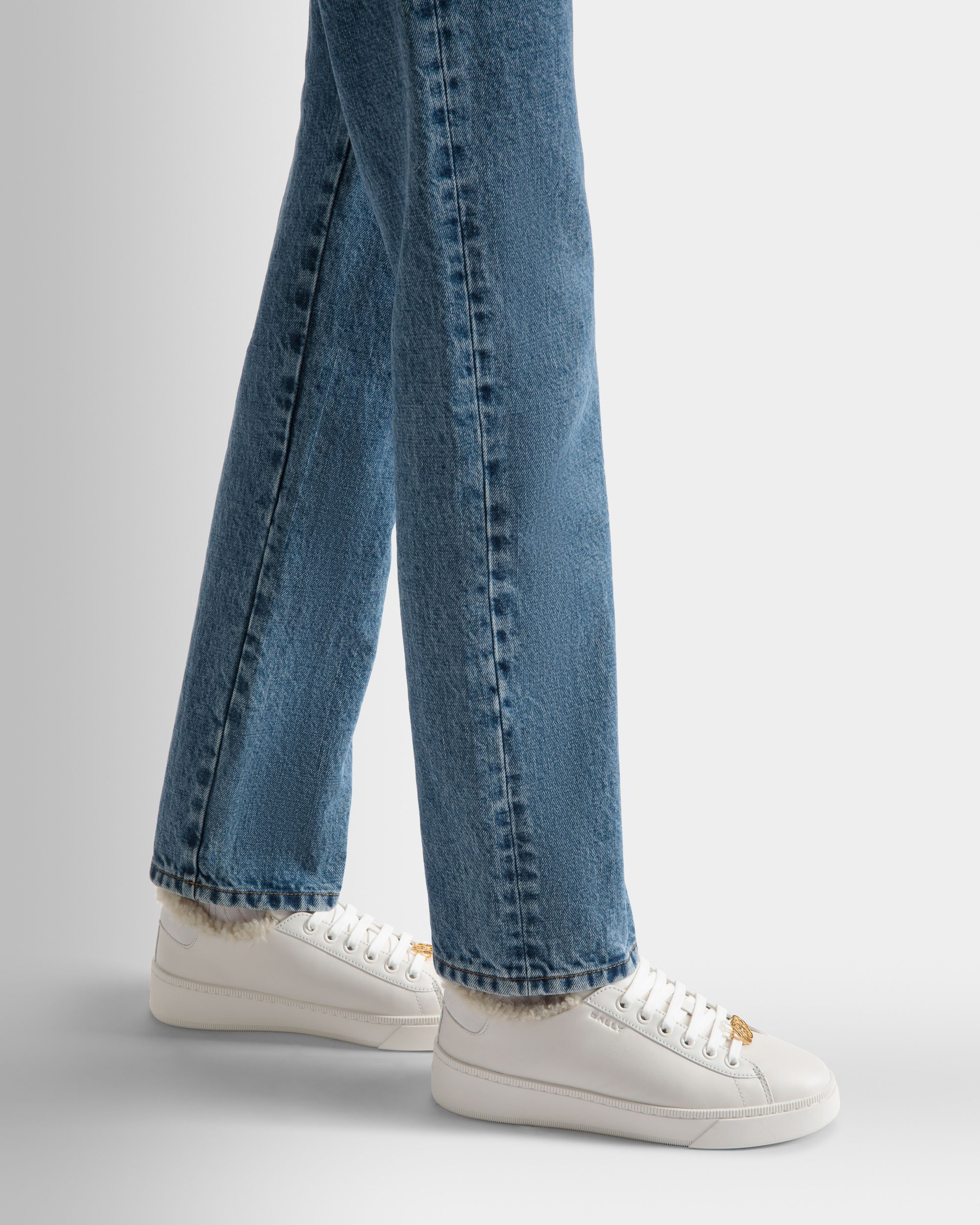 Raise Sneakers In White Leather - Women's - Bally - 02