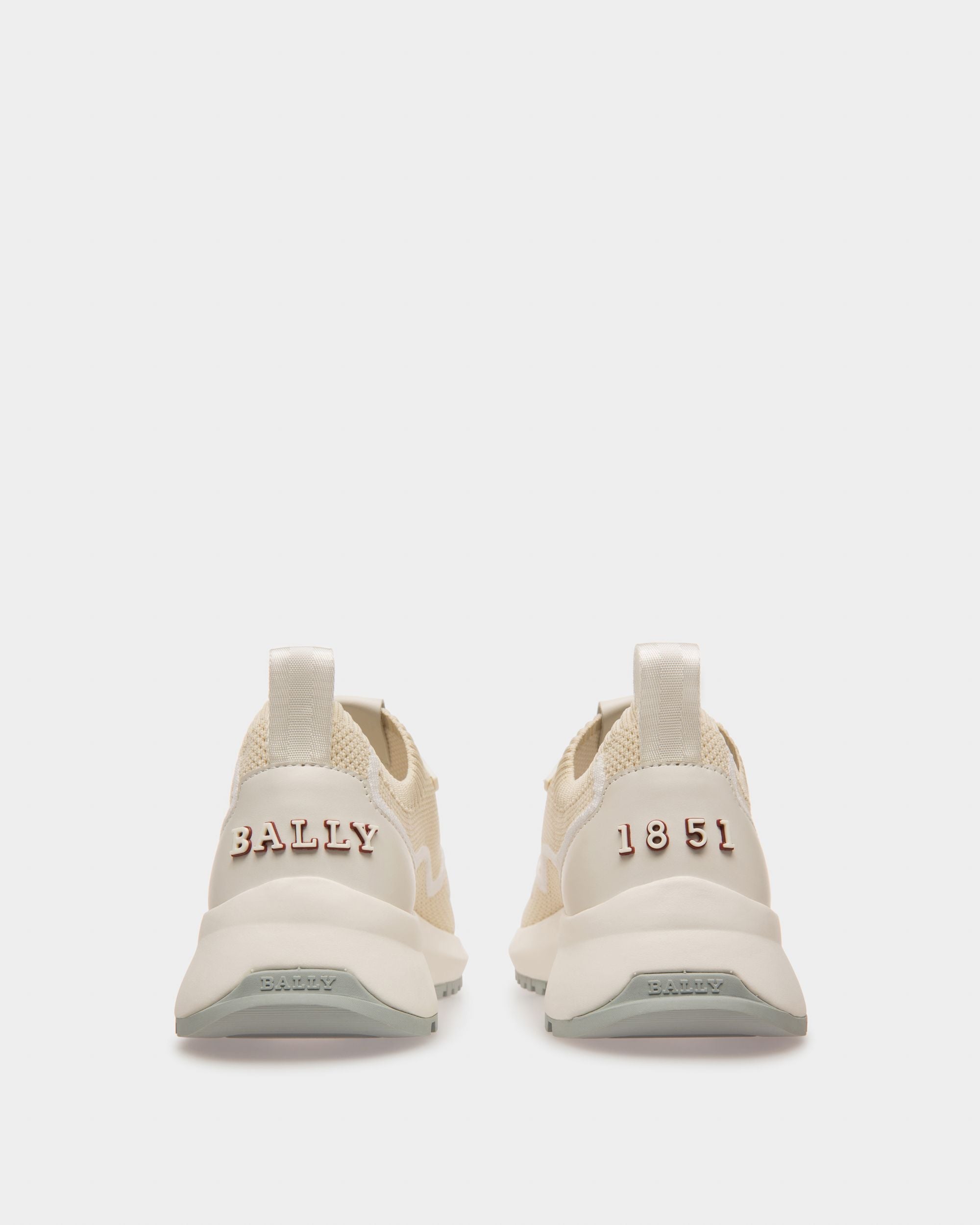 Davyn Sneakers Blanches En Filet Et Cuir - Femme - Bally - 04