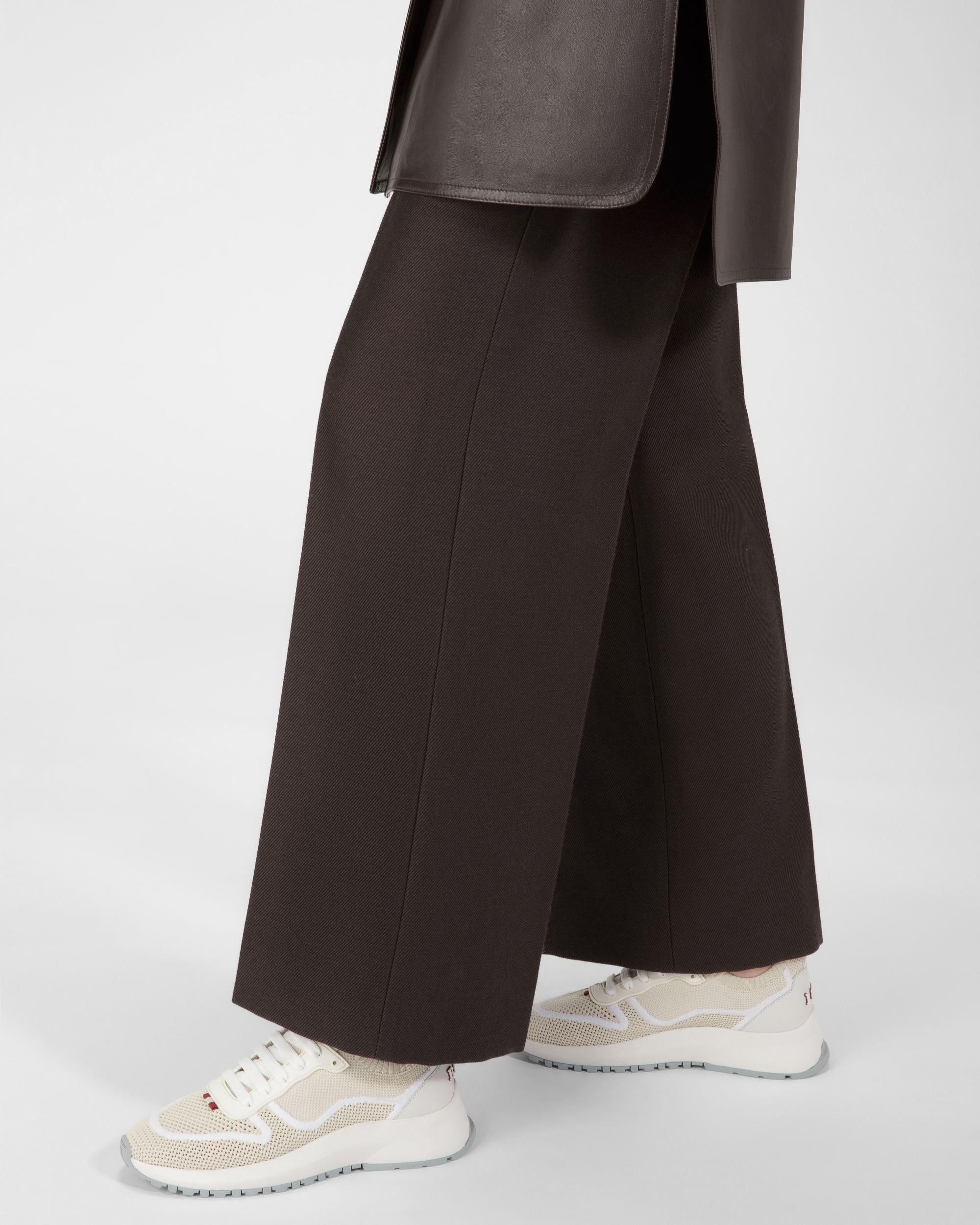 Davyn Sneakers Blanches En Filet Et Cuir - Femme - Bally - 07