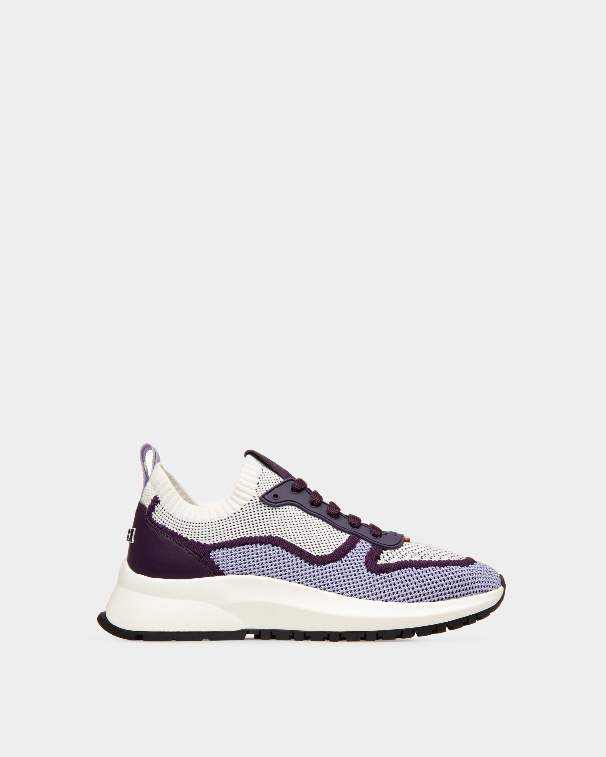 Davyn Sneakers En Maille Et Cuir Blanc - Femme - Bally - 01