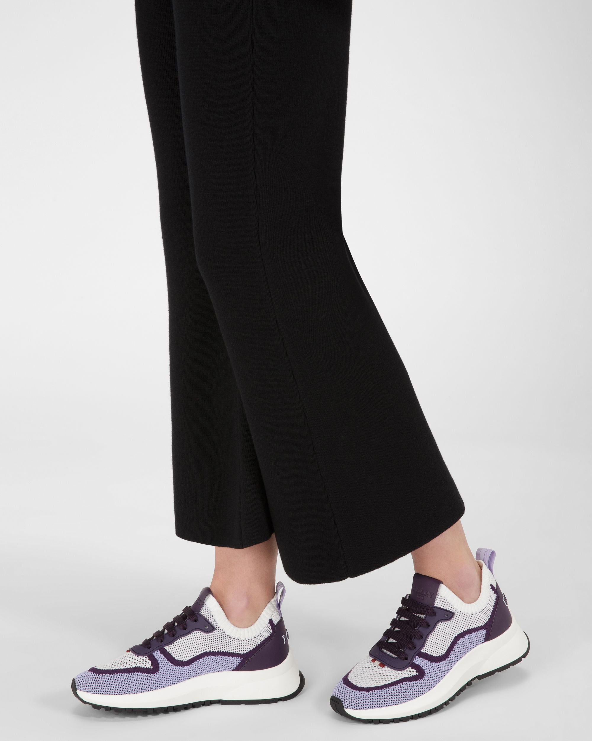 Davyn Sneakers En Maille Et Cuir Blanc - Femme - Bally - 07