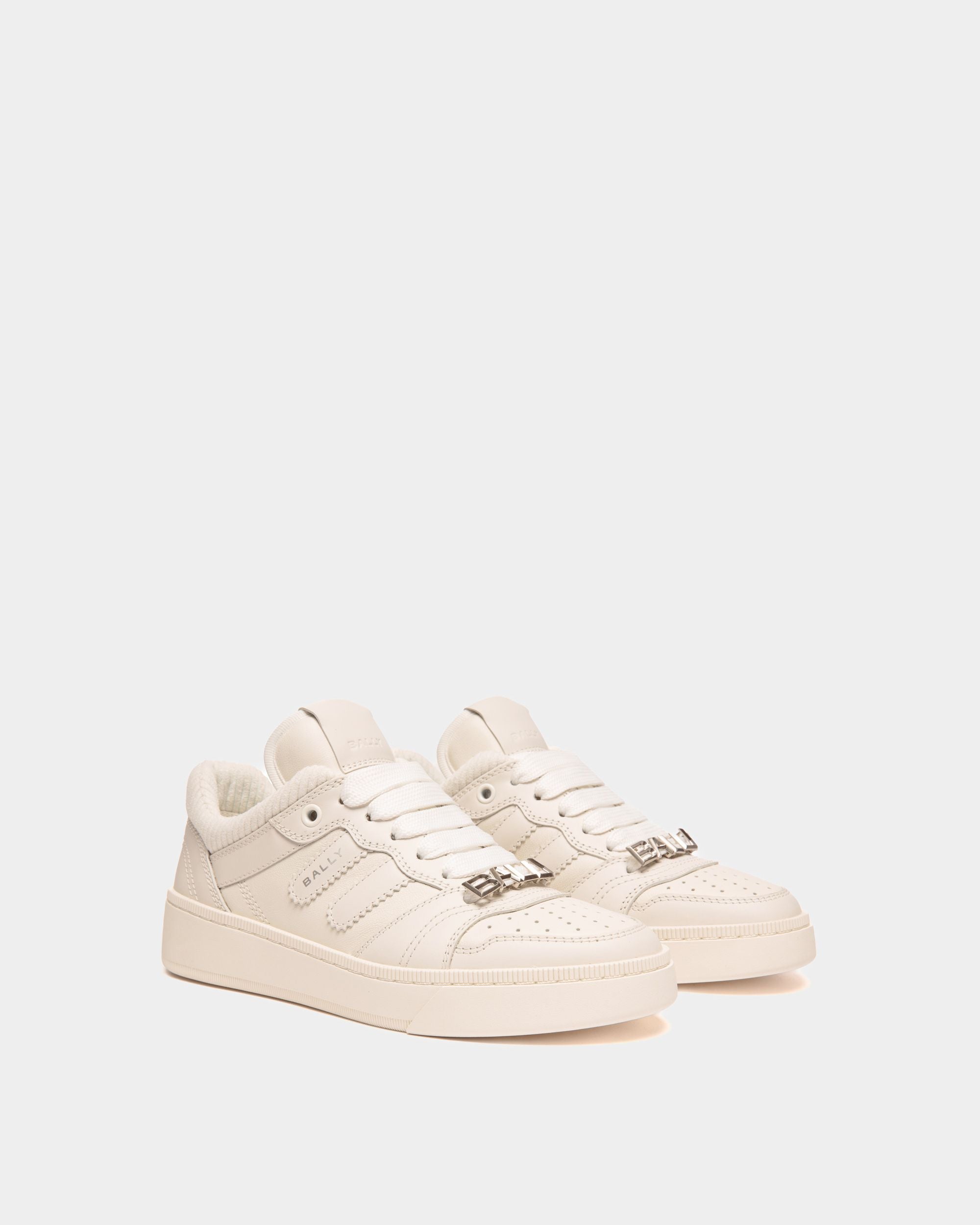 Raise Sneaker Aus Weißem Leder - Damen - Bally - 02