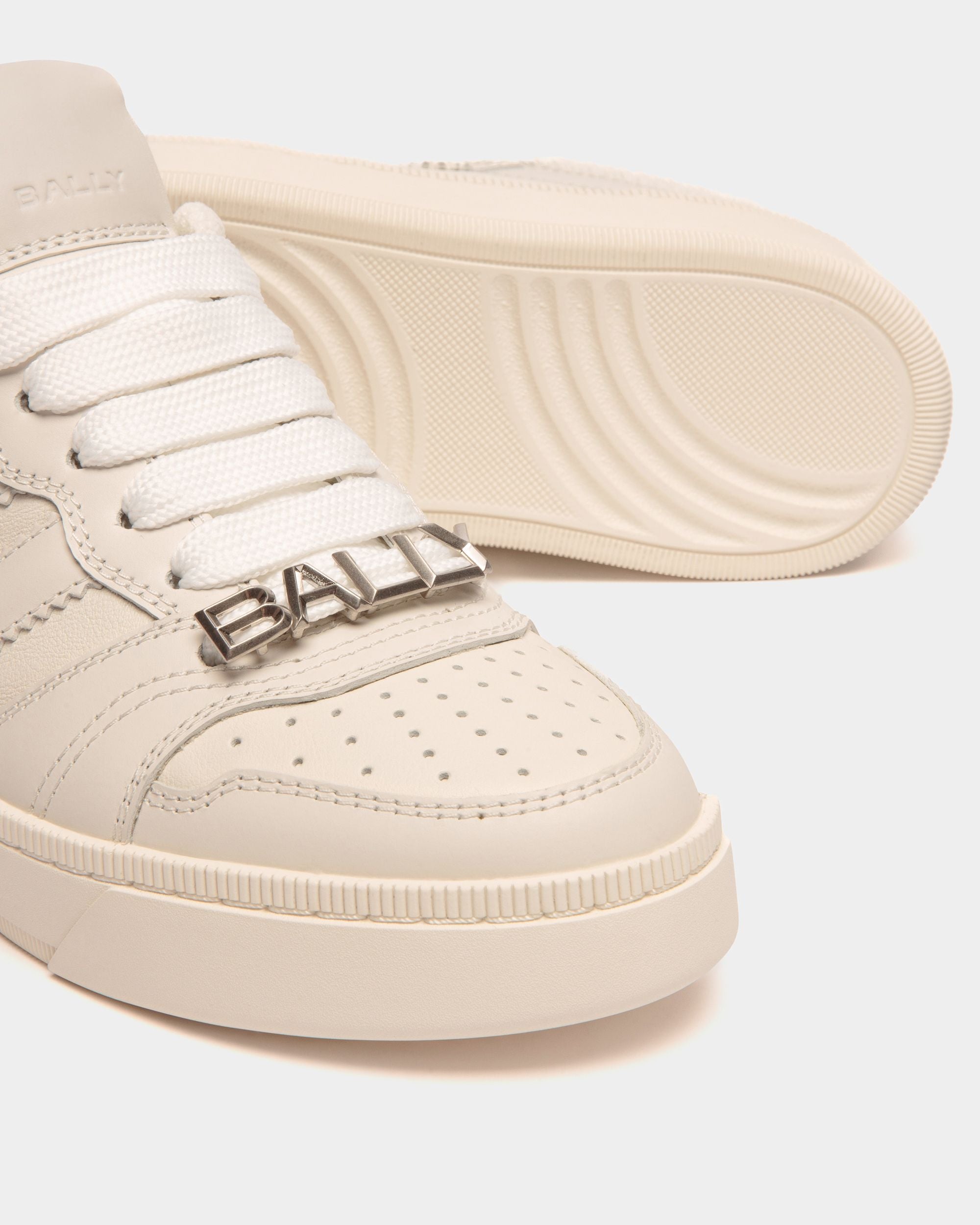 Raise Sneaker Aus Weißem Leder - Damen - Bally - 04