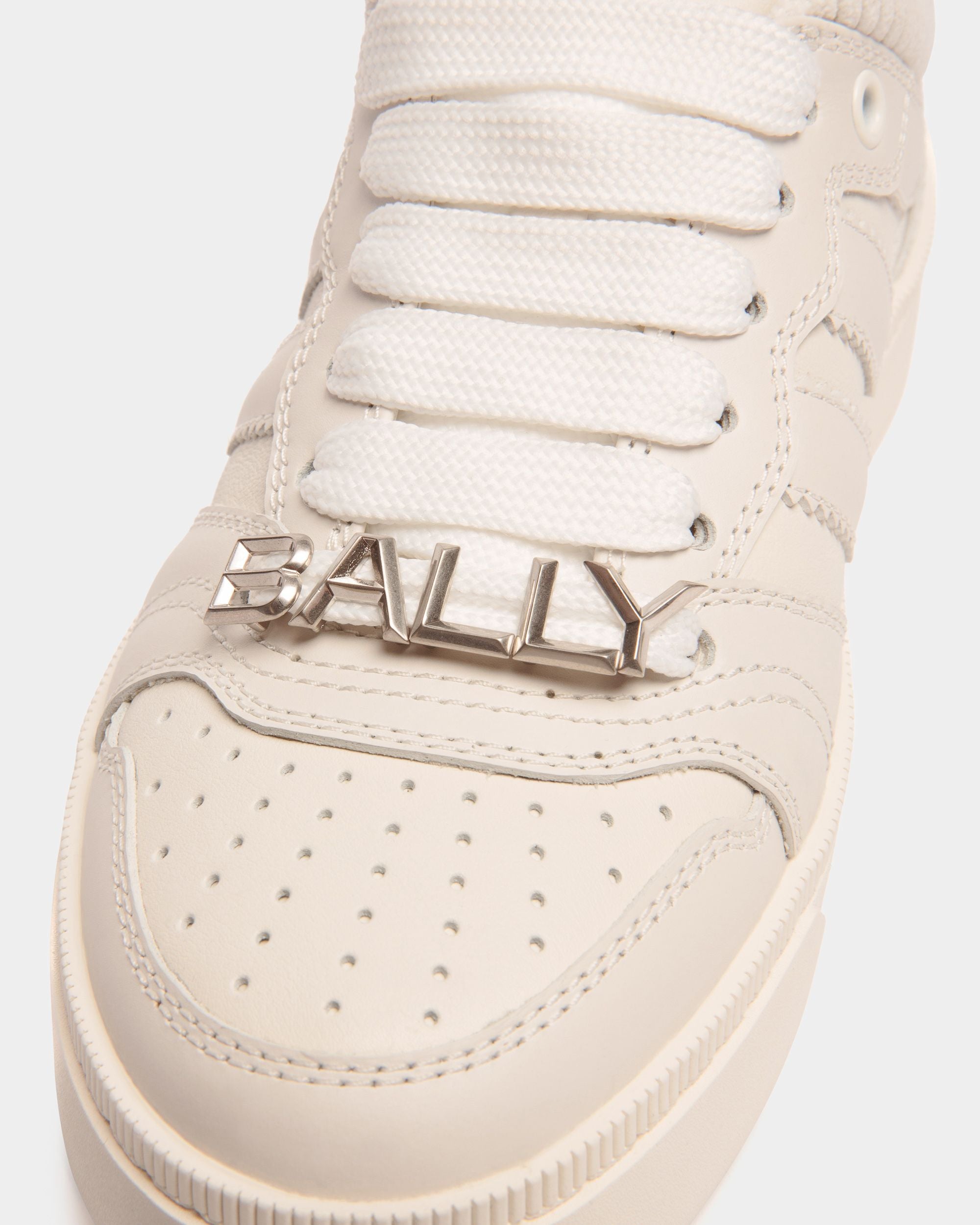 Raise Sneaker In White Leather - Women's - Bally - 05