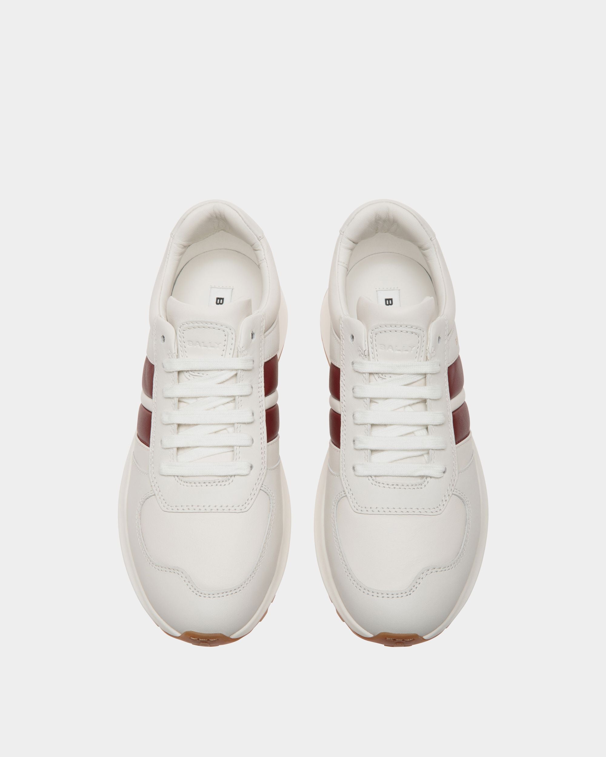 Outline Sneaker In White  Leather - Women's - Bally - 04