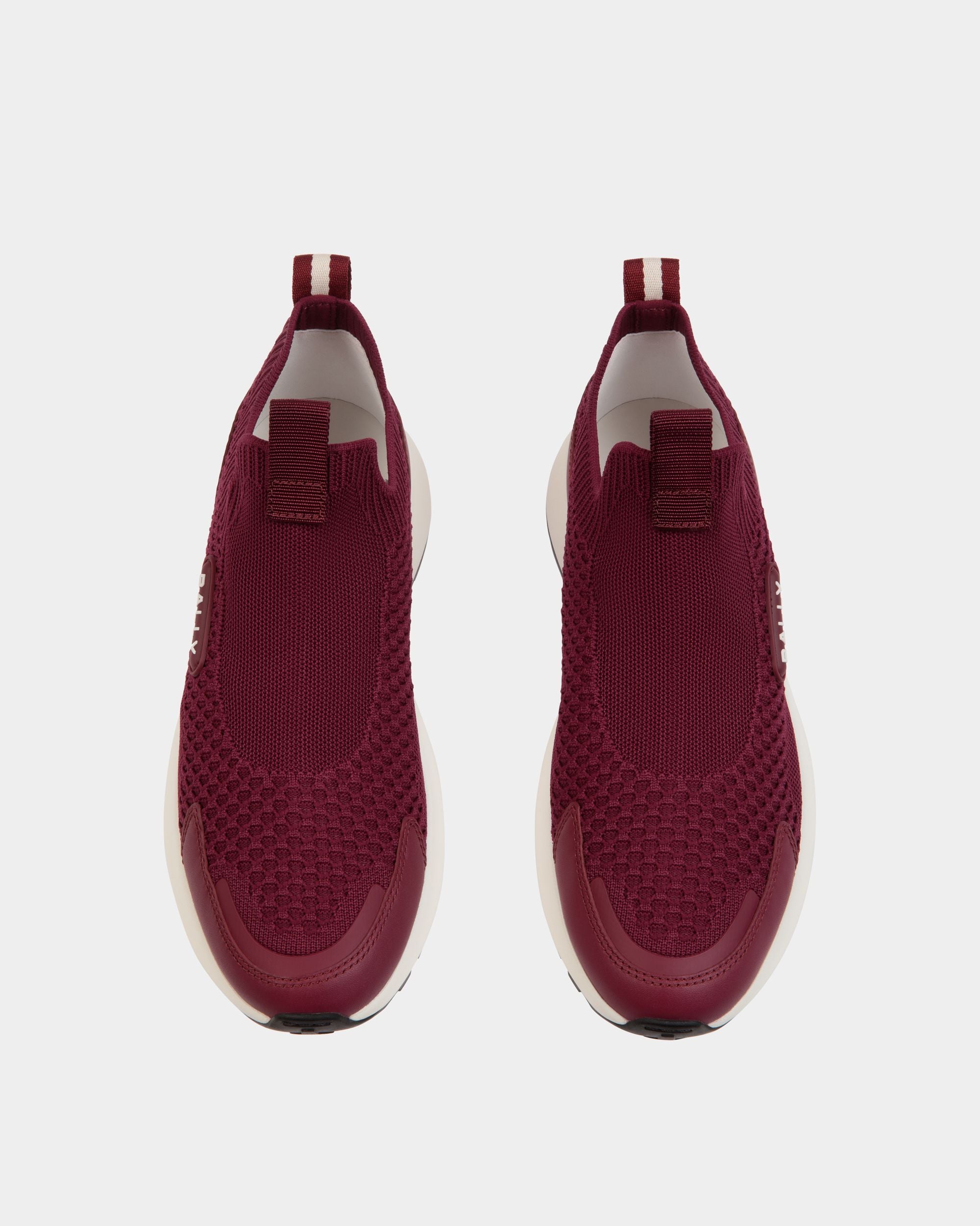 Sneaker Outline En Maille Cinnabar - Femme - Bally - 04