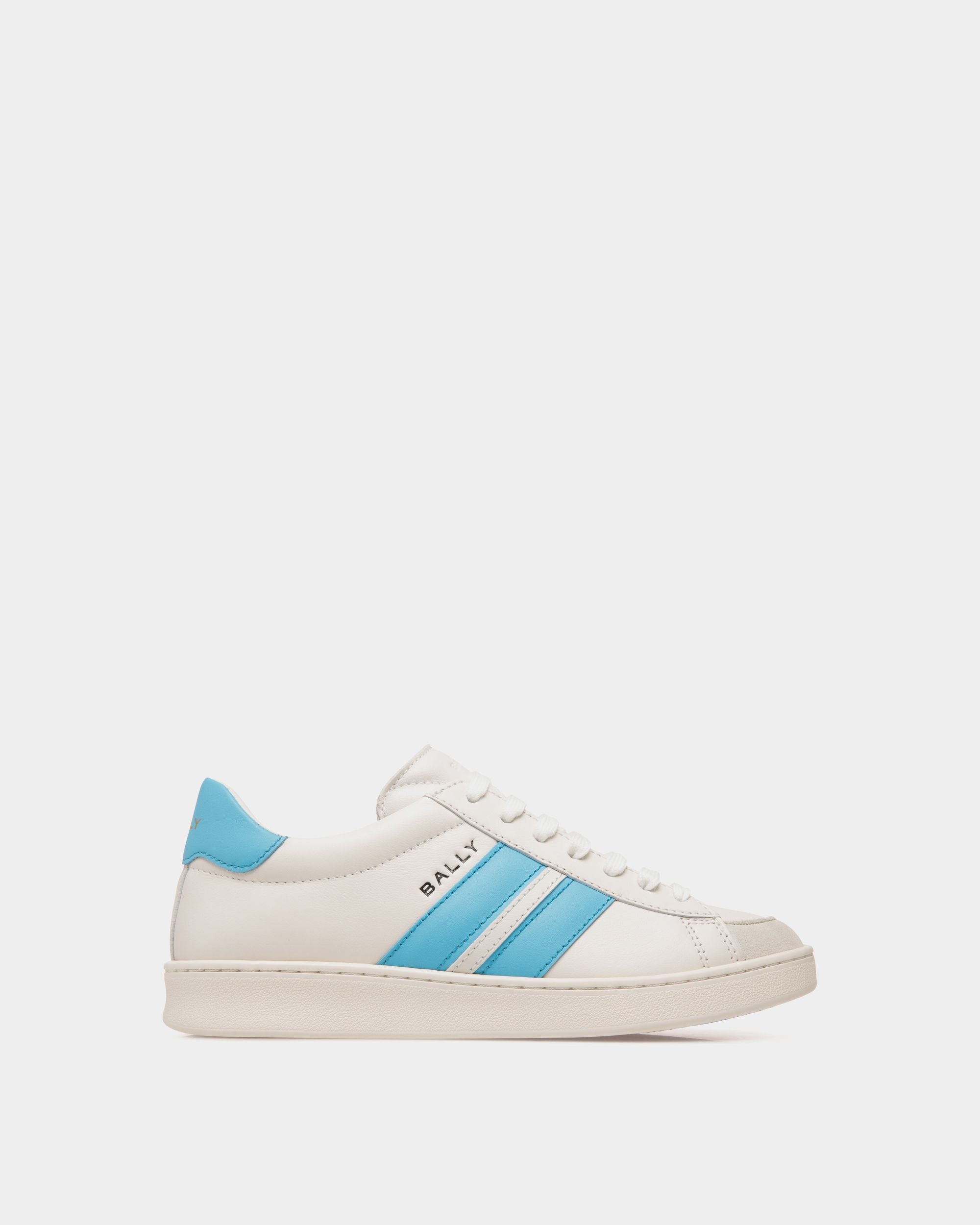 Tennis Sneaker In White Leather - Mujer - Bally - 01