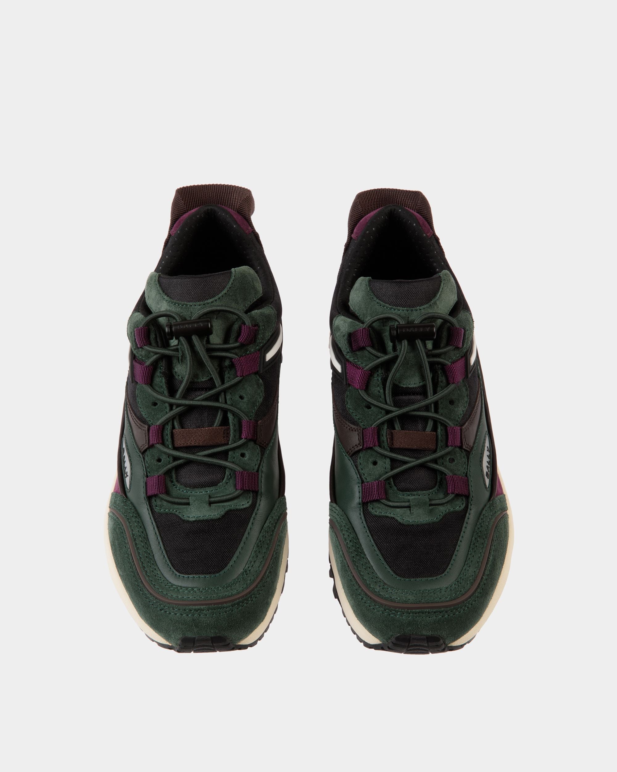 Faster Sneaker In Bottle Green Nylon - Women's - Bally - 04