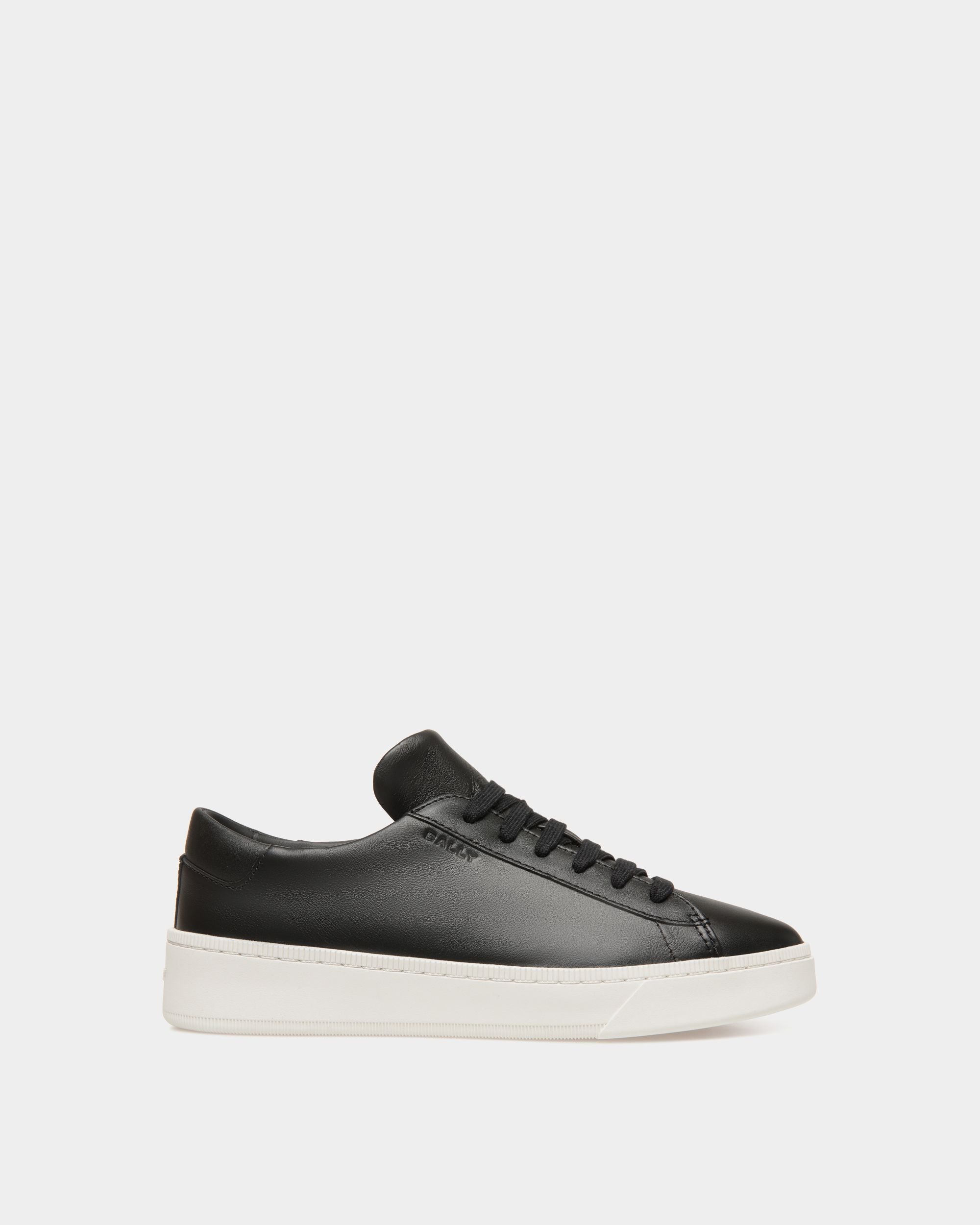 Sneaker Raise En Cuir Noir - Femme - Bally - 01