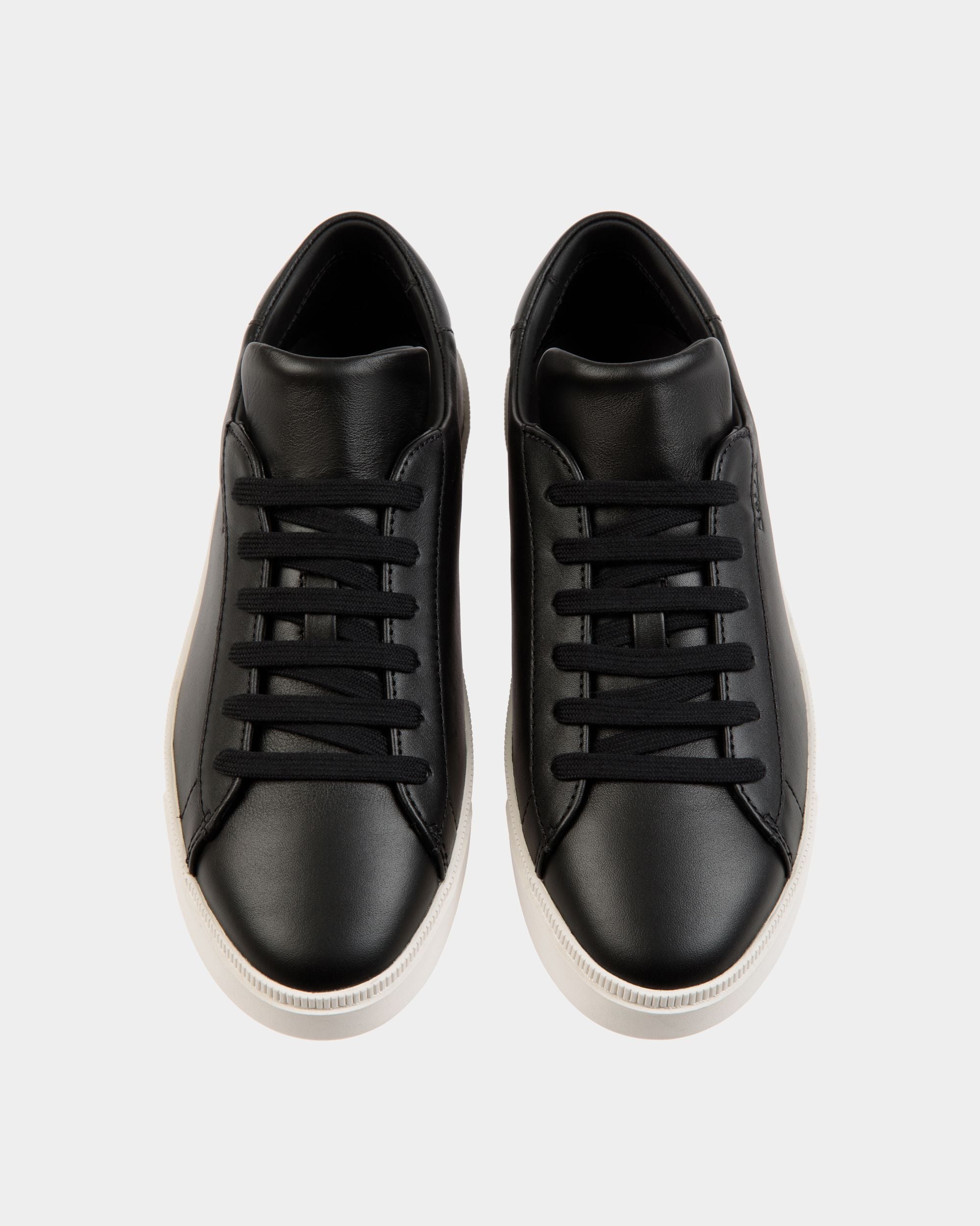 Raise Sneaker In Black Leather - Women's - Bally - 04