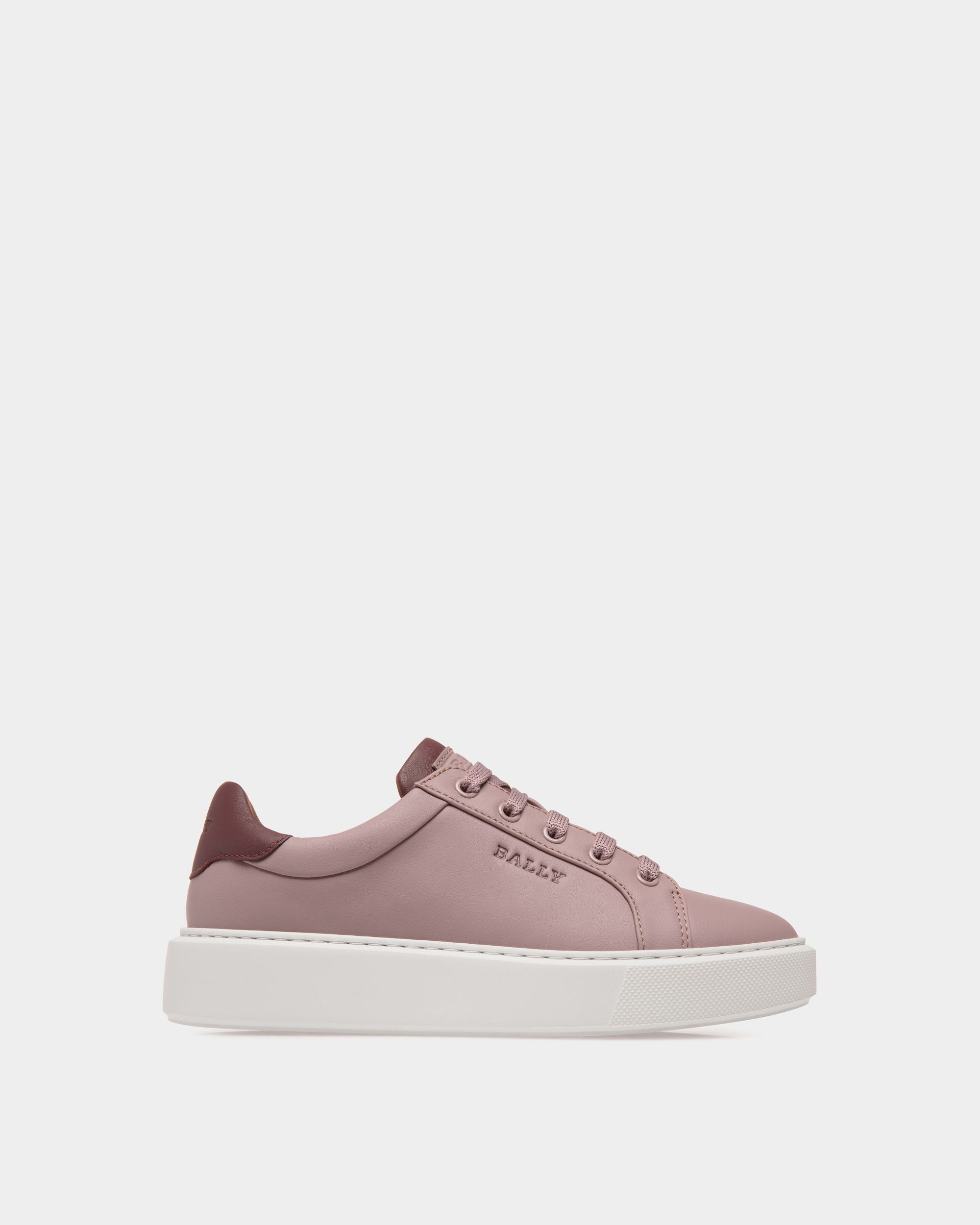 Sneaker In Pink Leather - Damen - Bally - 01