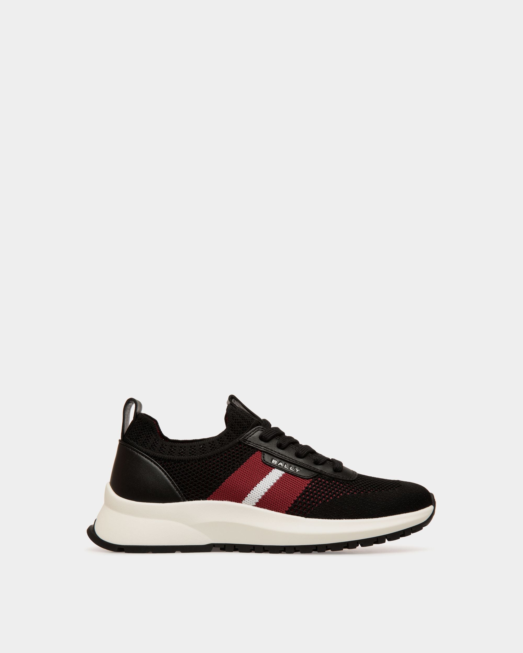 Outline Sneaker in Black Knit - Femme - Bally - 01