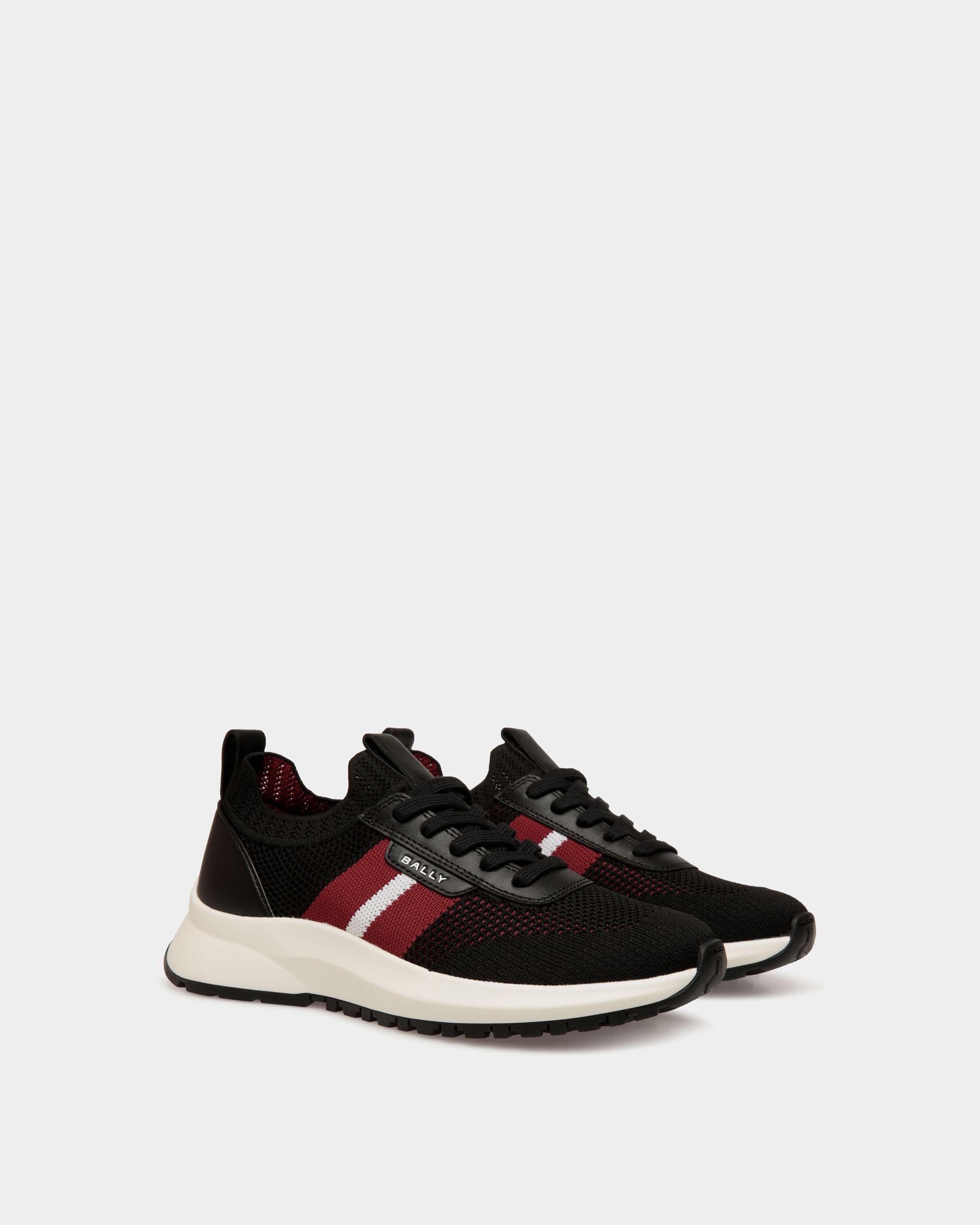 Outline Sneaker in Black Knit - Femme - Bally - 02
