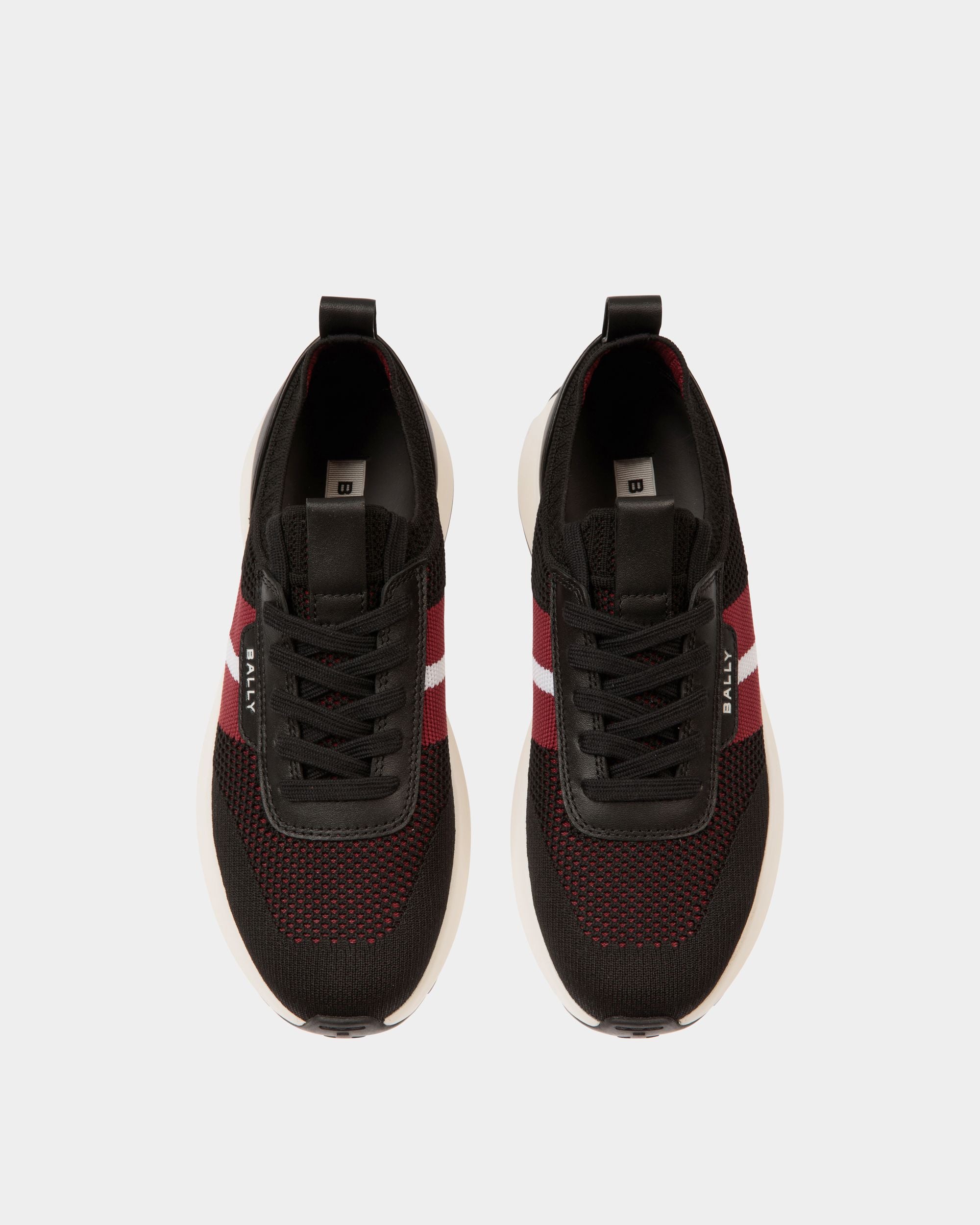 Outline Sneaker in Black Knit - Femme - Bally - 04