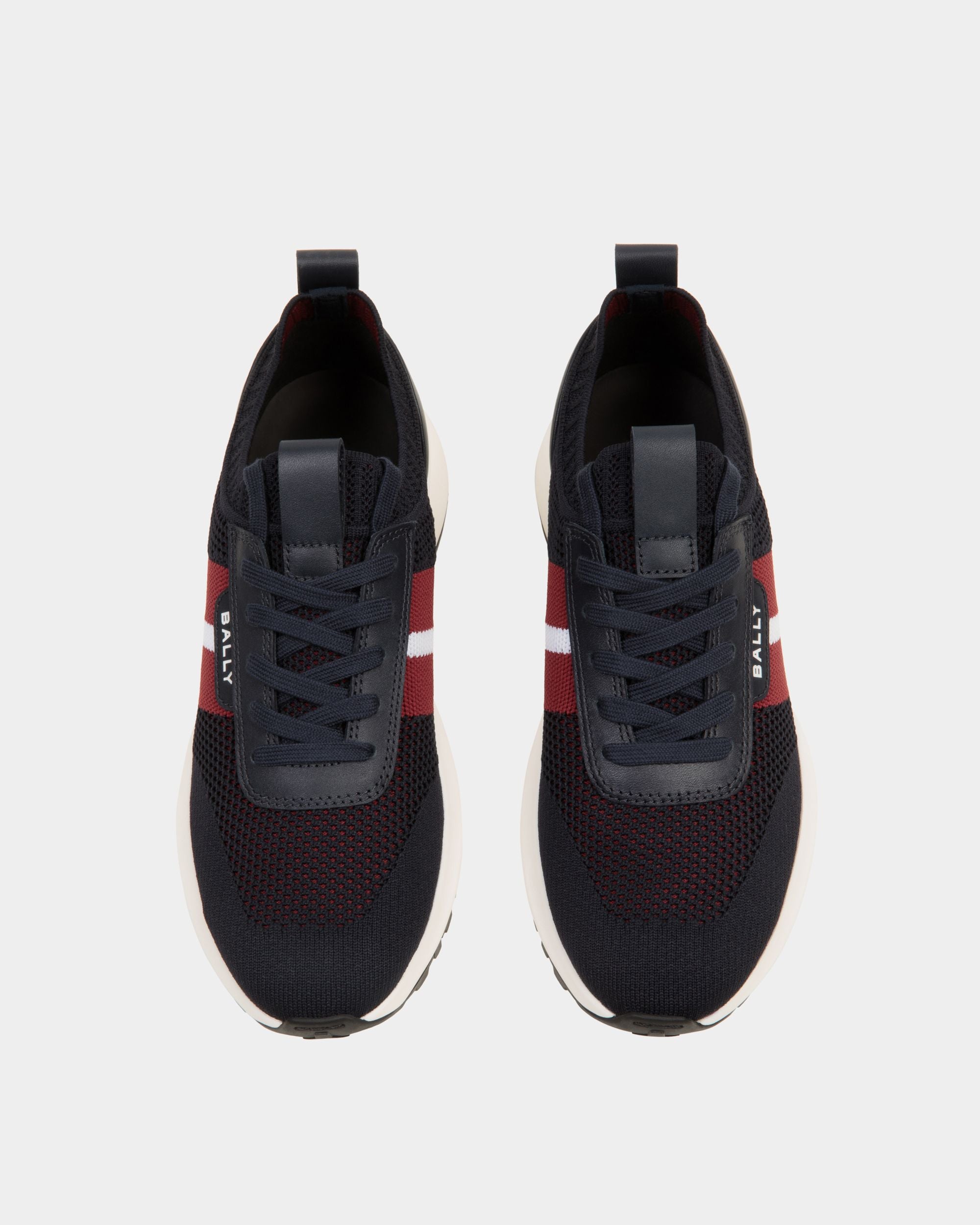Sneaker Outline En Maille Navy Blue - Femme - Bally - 05