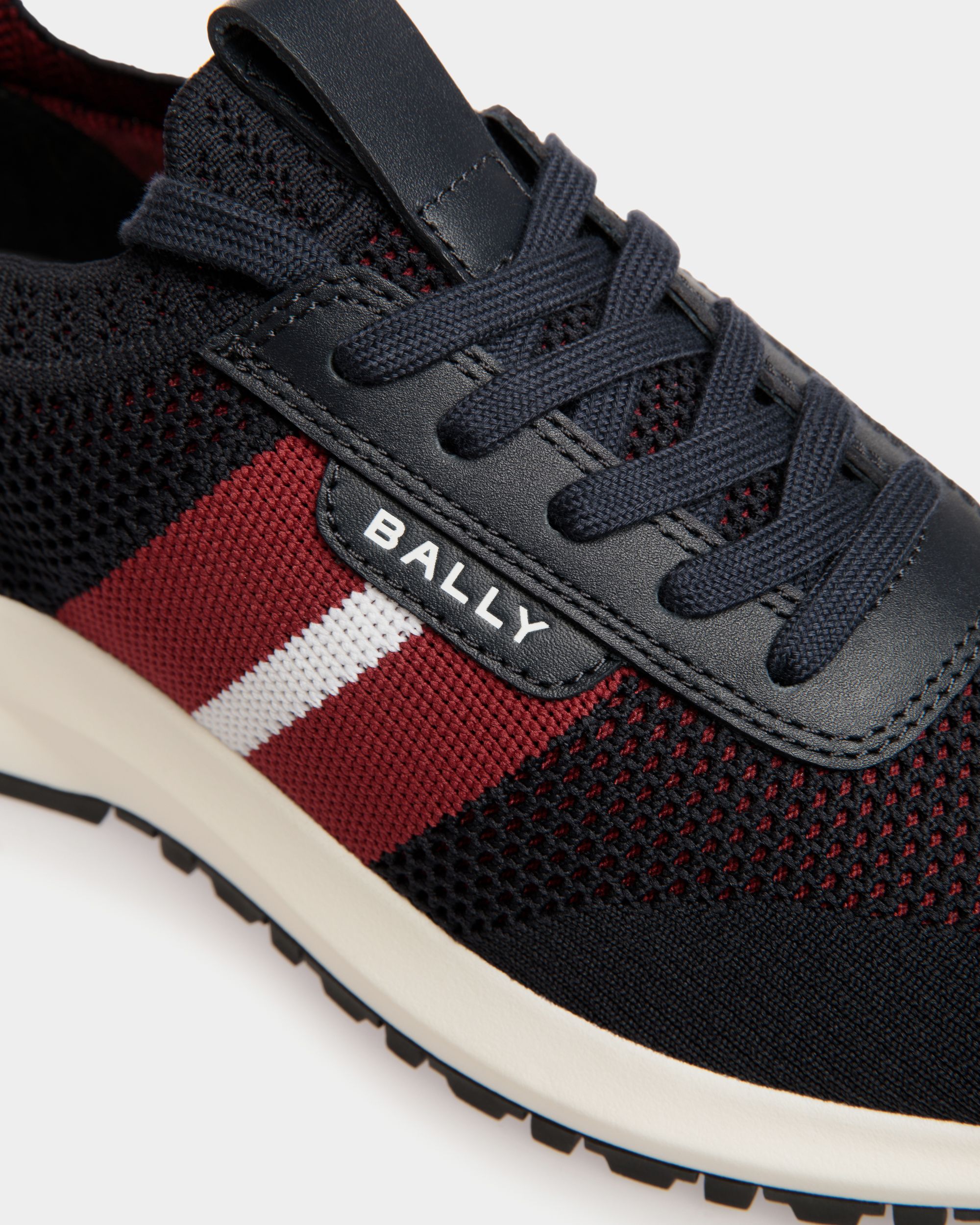 Sneaker Outline En Maille Navy Blue - Femme - Bally - 06