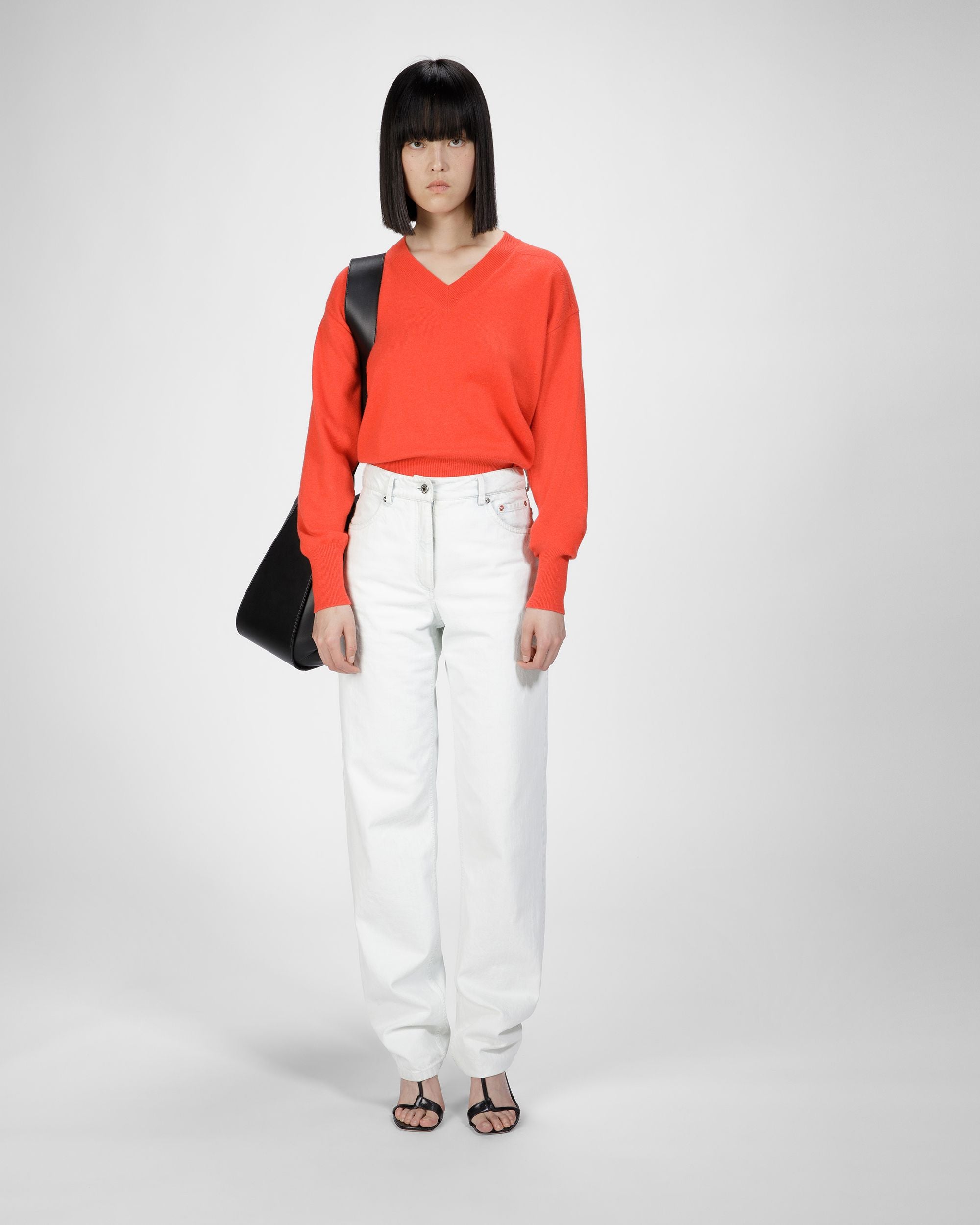 Pull À Encolure En V - Femme - Bally - 04