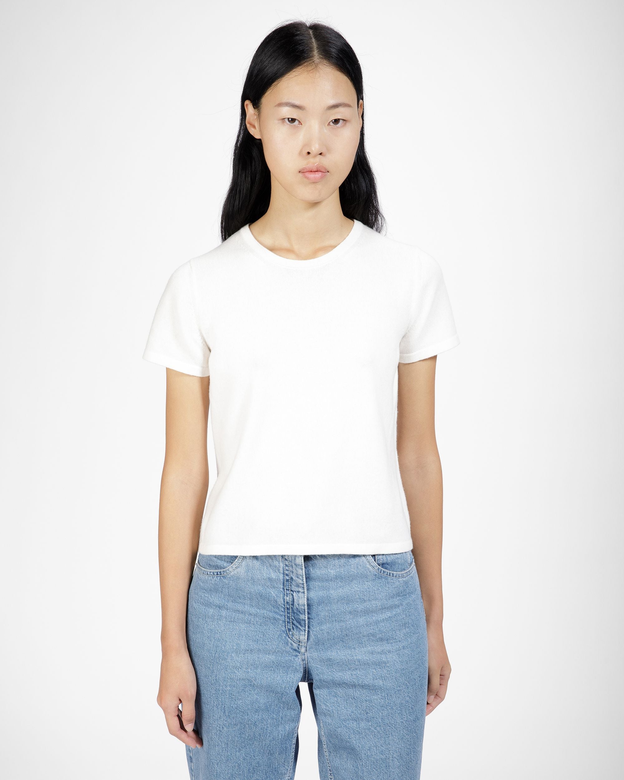 T-Shirt En Tricot Cachemire - Femme - Bally - 01