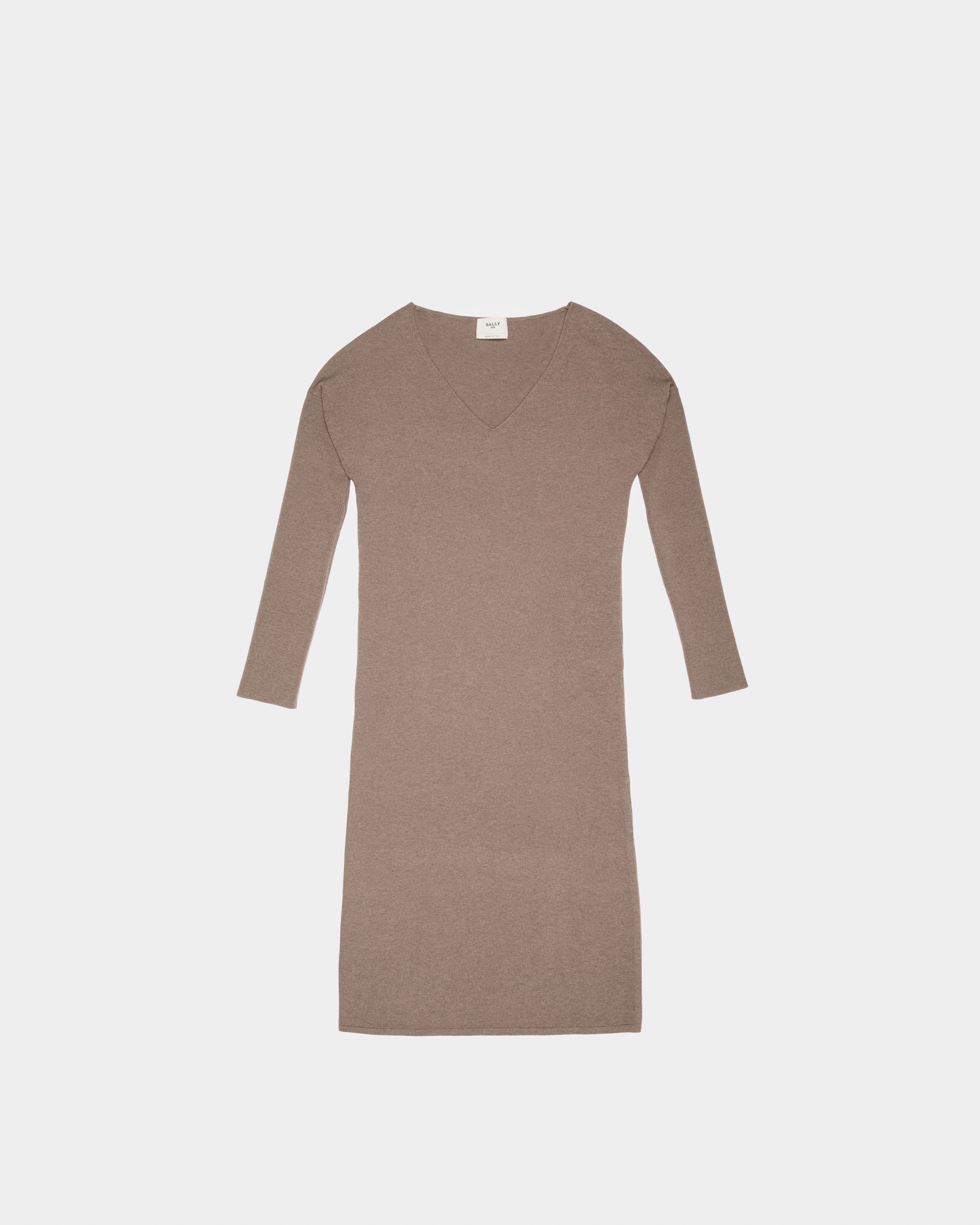 Beigefarbenes Kleid Aus Wolle Und Kaschmir - Damen - Bally - 01