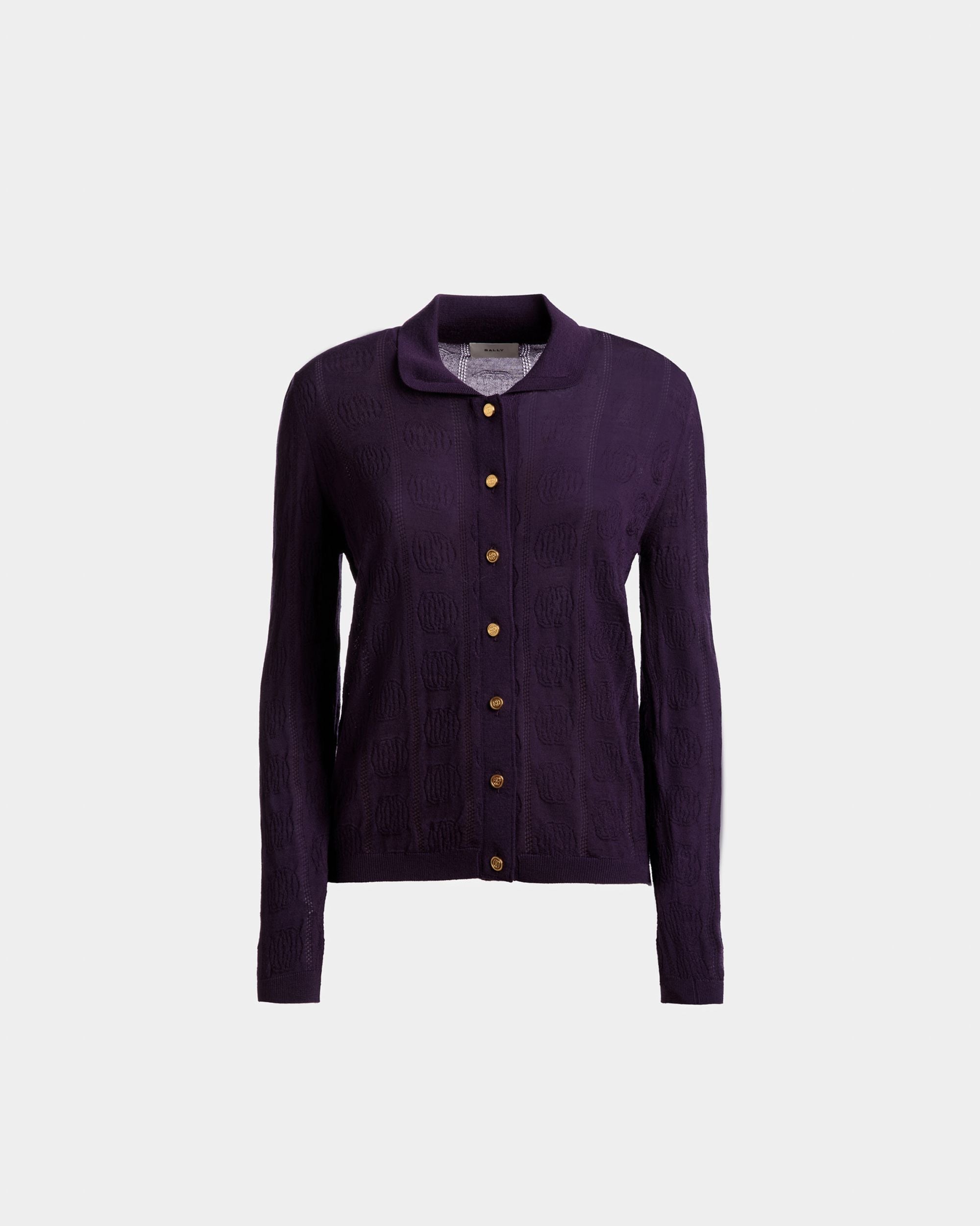 Polo À Manches Longues Avec Détail En Maille - Femme - Bally - 01