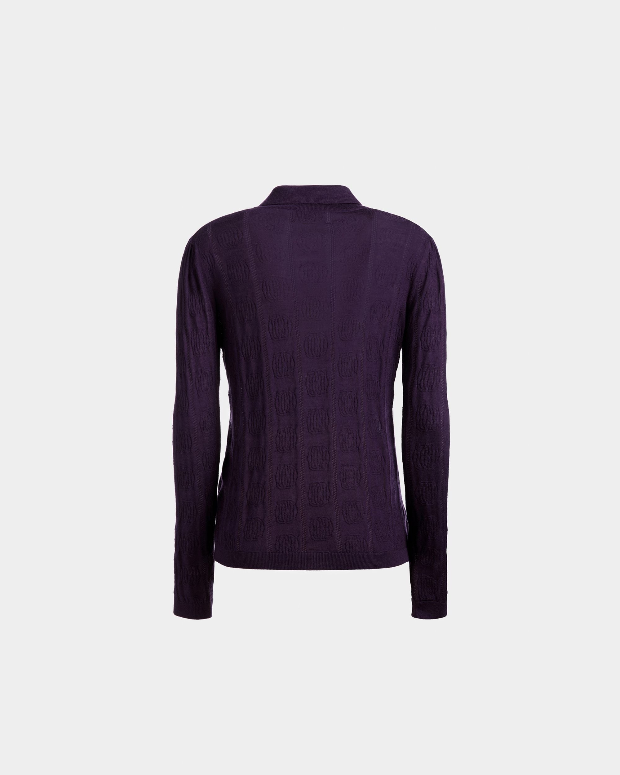 Polo À Manches Longues Avec Détail En Maille - Femme - Bally - 07