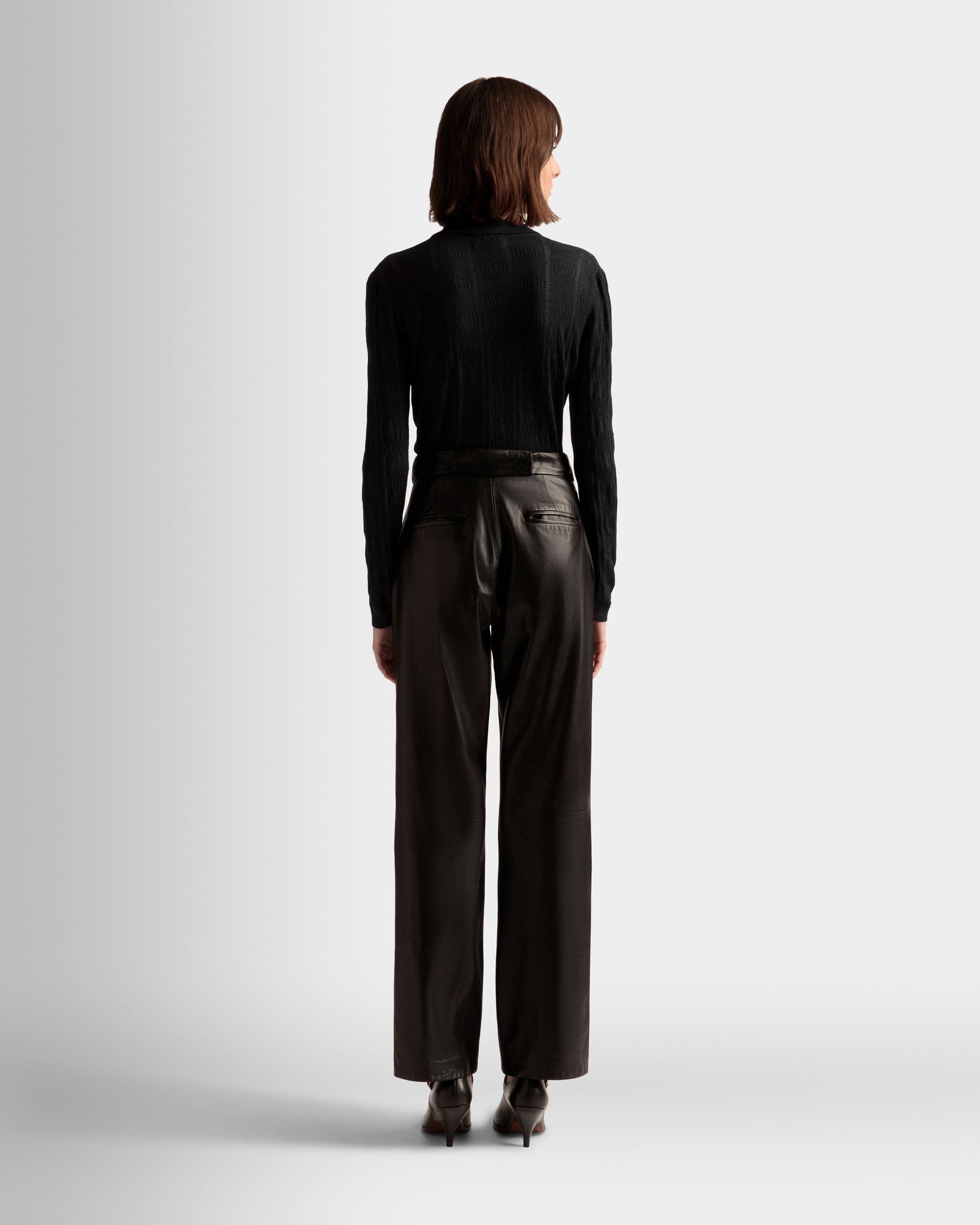 Polo À Manches Longues Avec Détail En Maille - Femme - Bally - 05