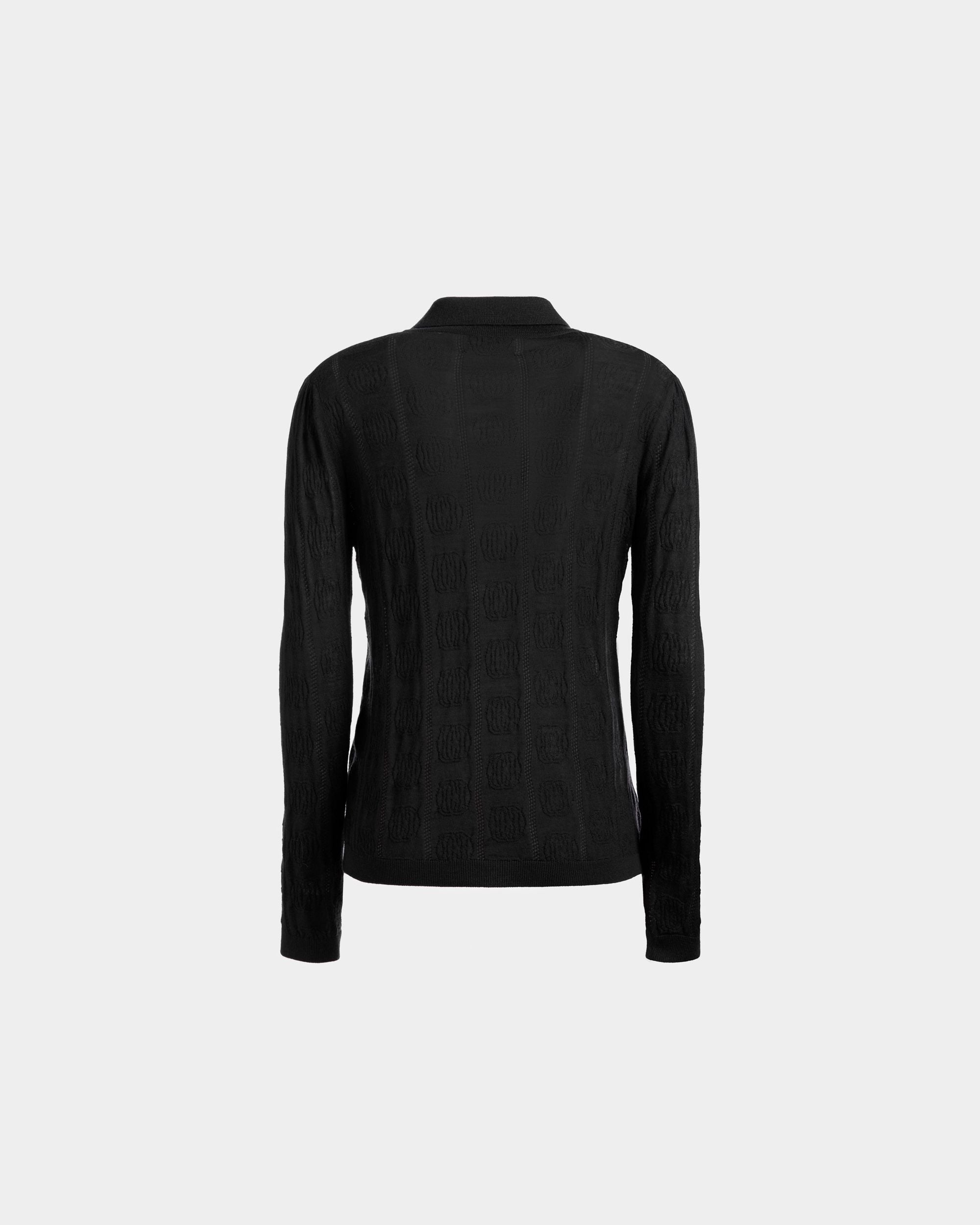 Polo À Manches Longues Avec Détail En Maille - Femme - Bally - 06