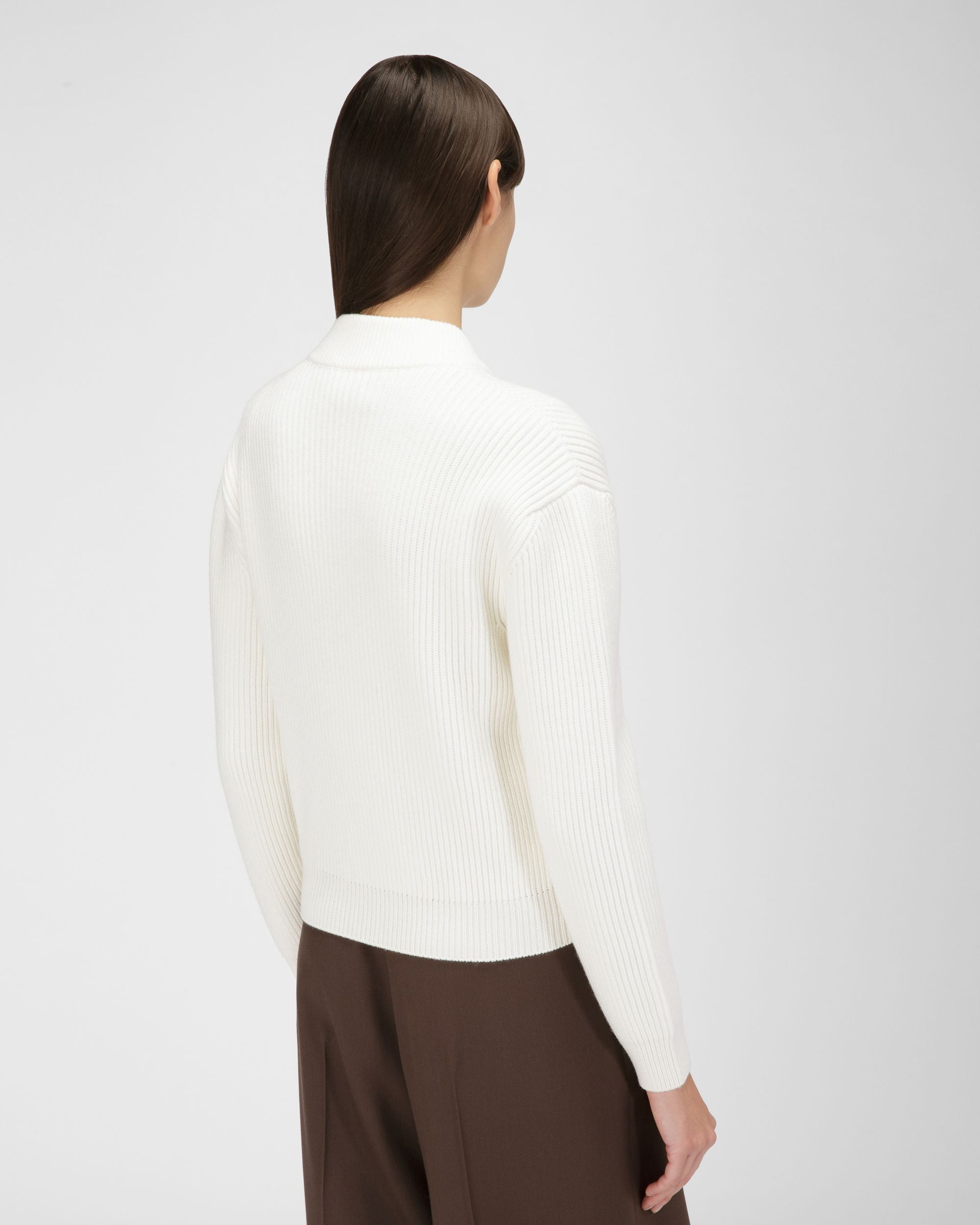 Veste En Laine Ivoire - Femme - Bally - 03