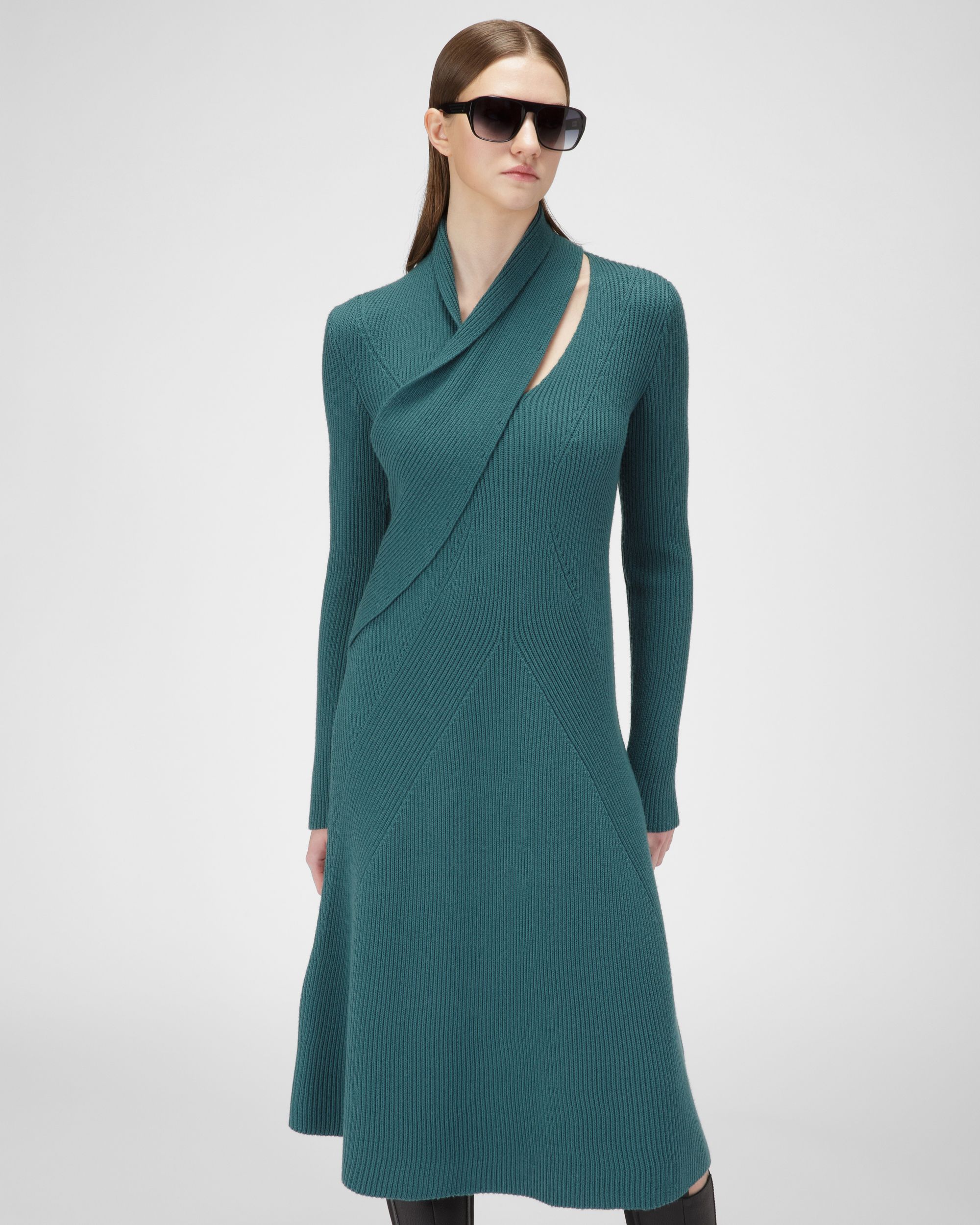 Robe En Laine Verte - Femme - Bally - 01