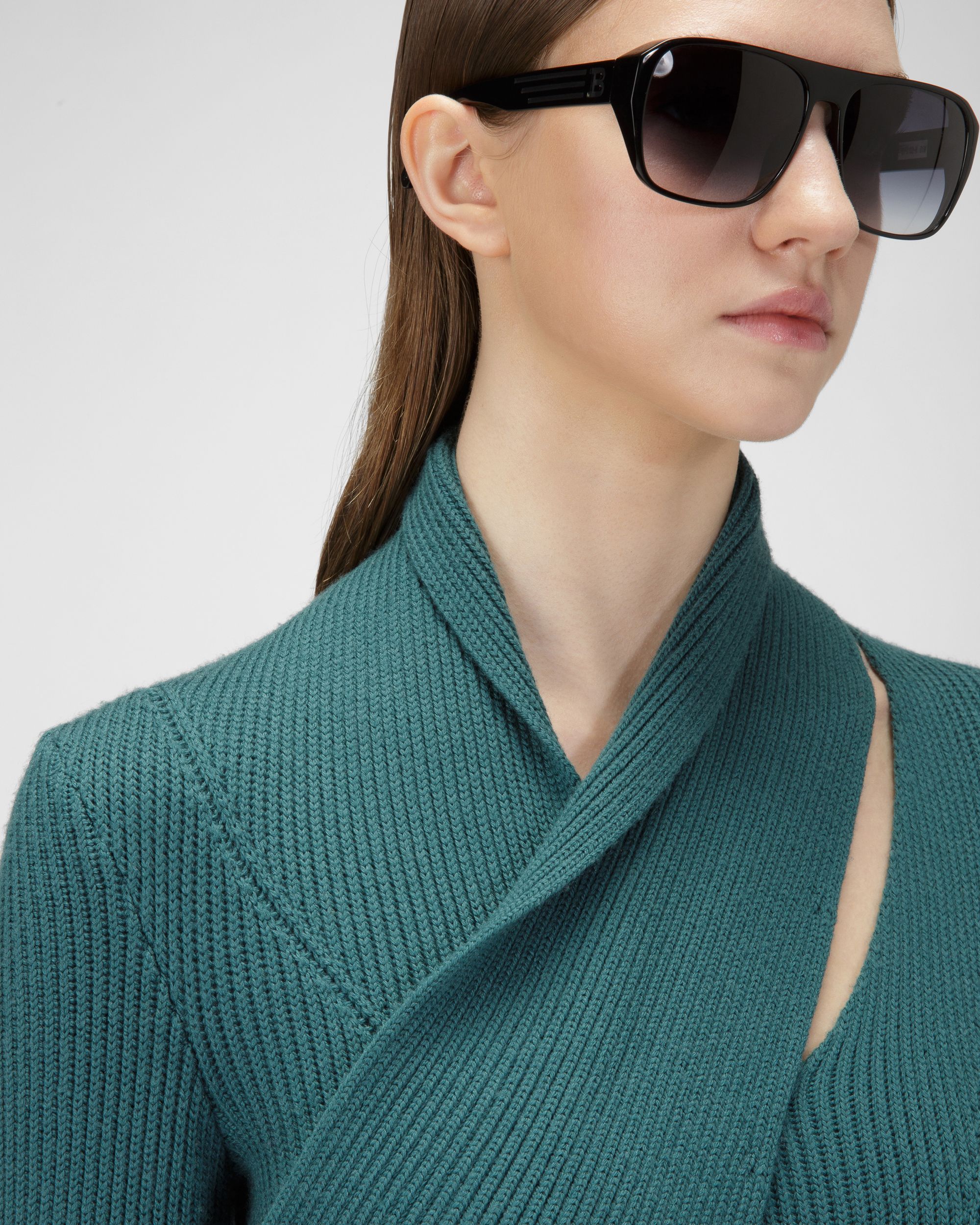 Robe En Laine Verte - Femme - Bally - 02