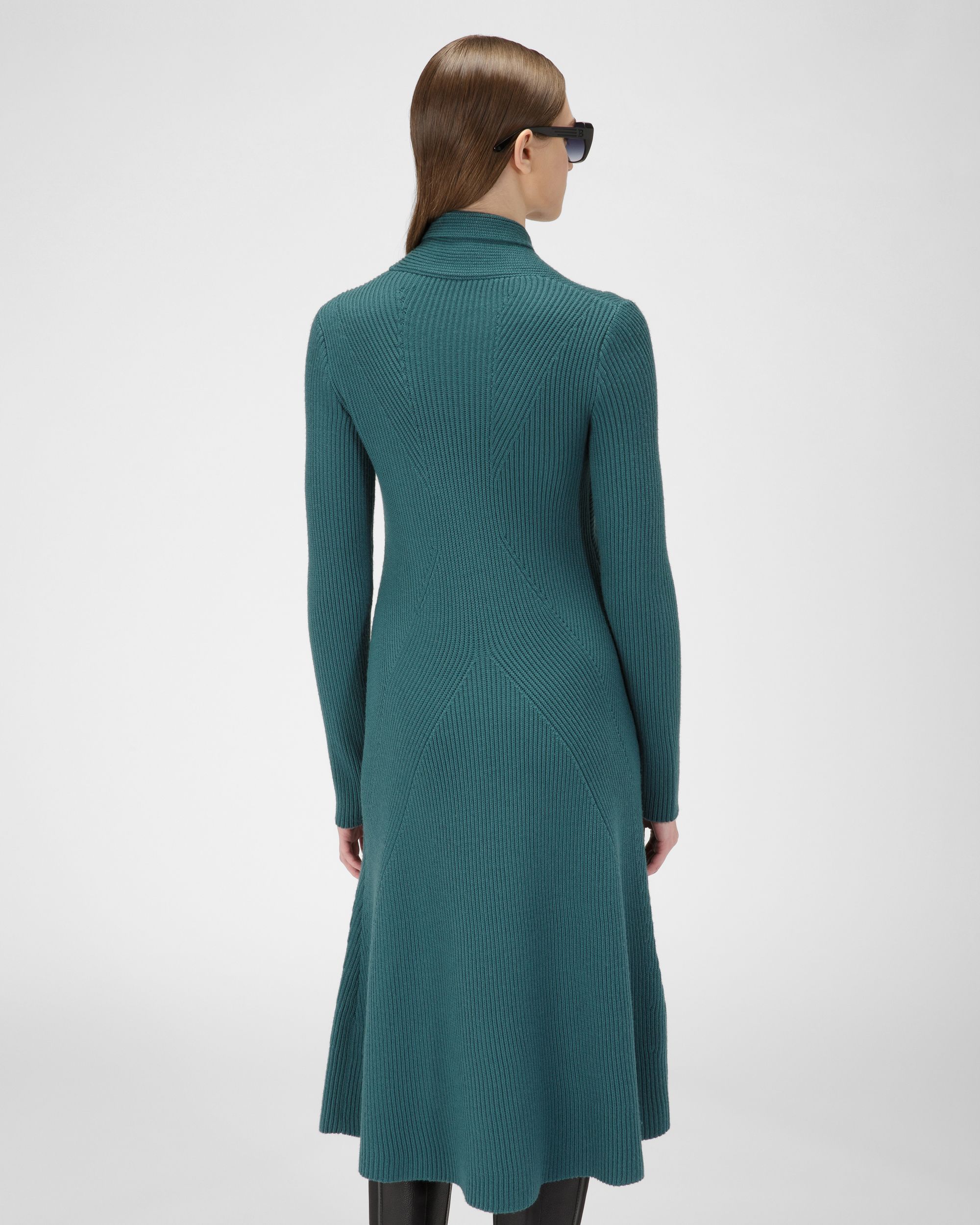 Robe En Laine Verte - Femme - Bally - 03