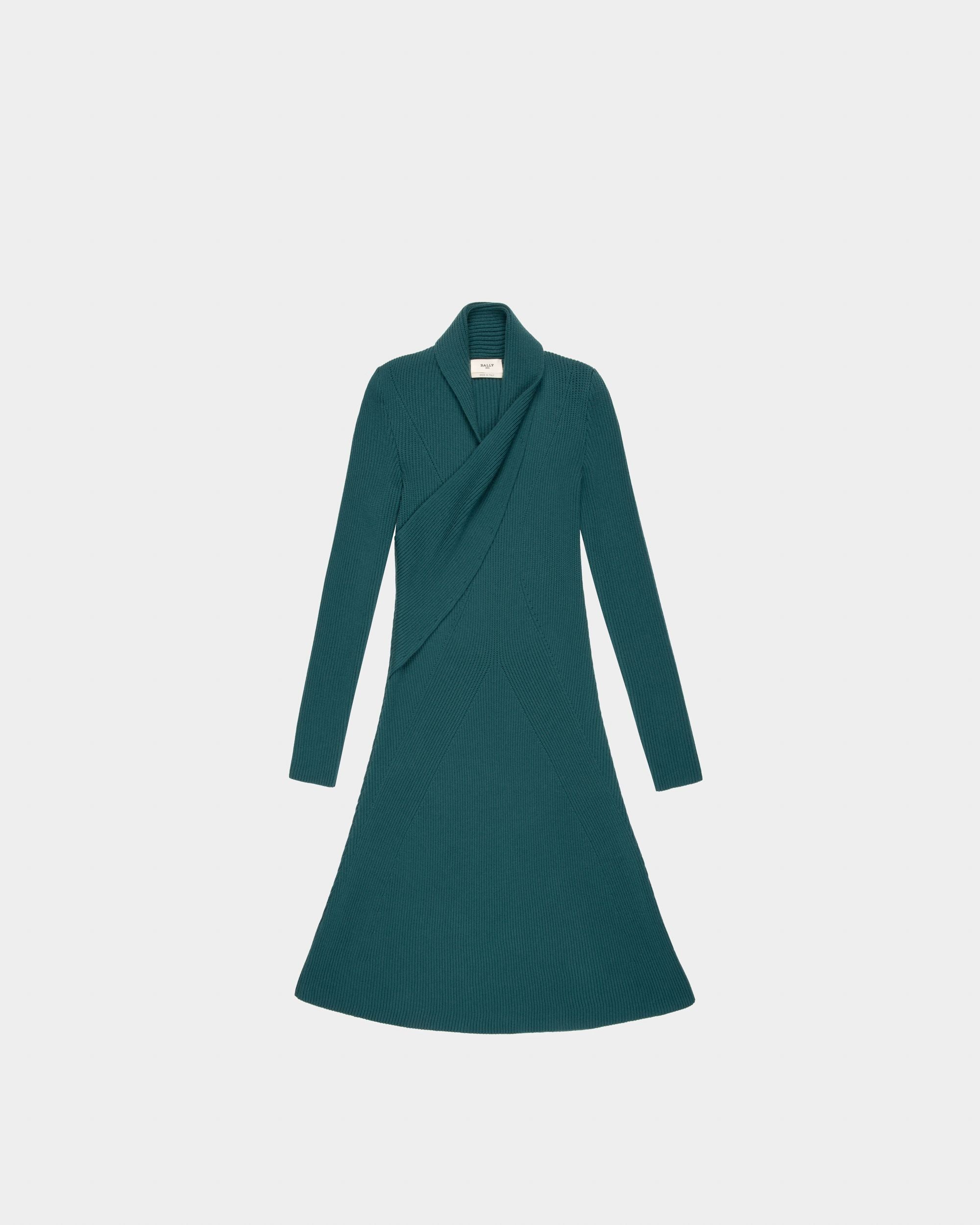 Robe En Laine Verte - Femme - Bally - 04
