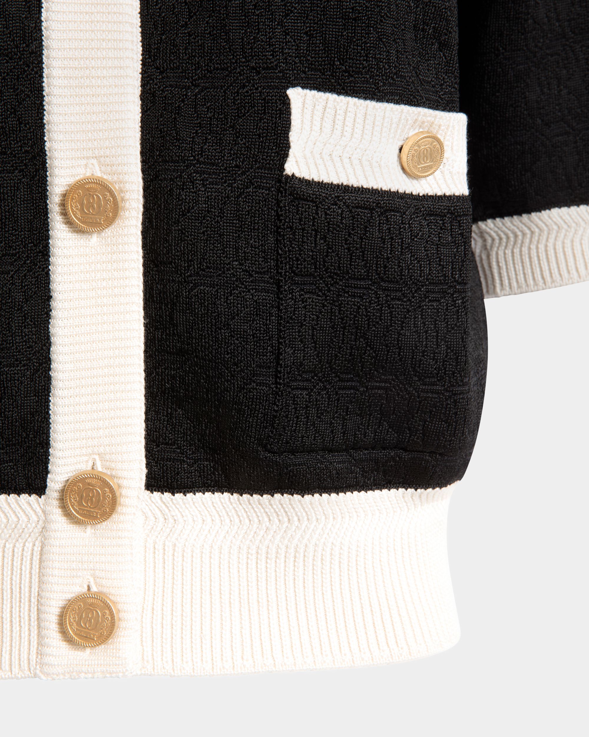 Cardigan Aus Strickgewebe In Schwarz - Damen - Bally - 02
