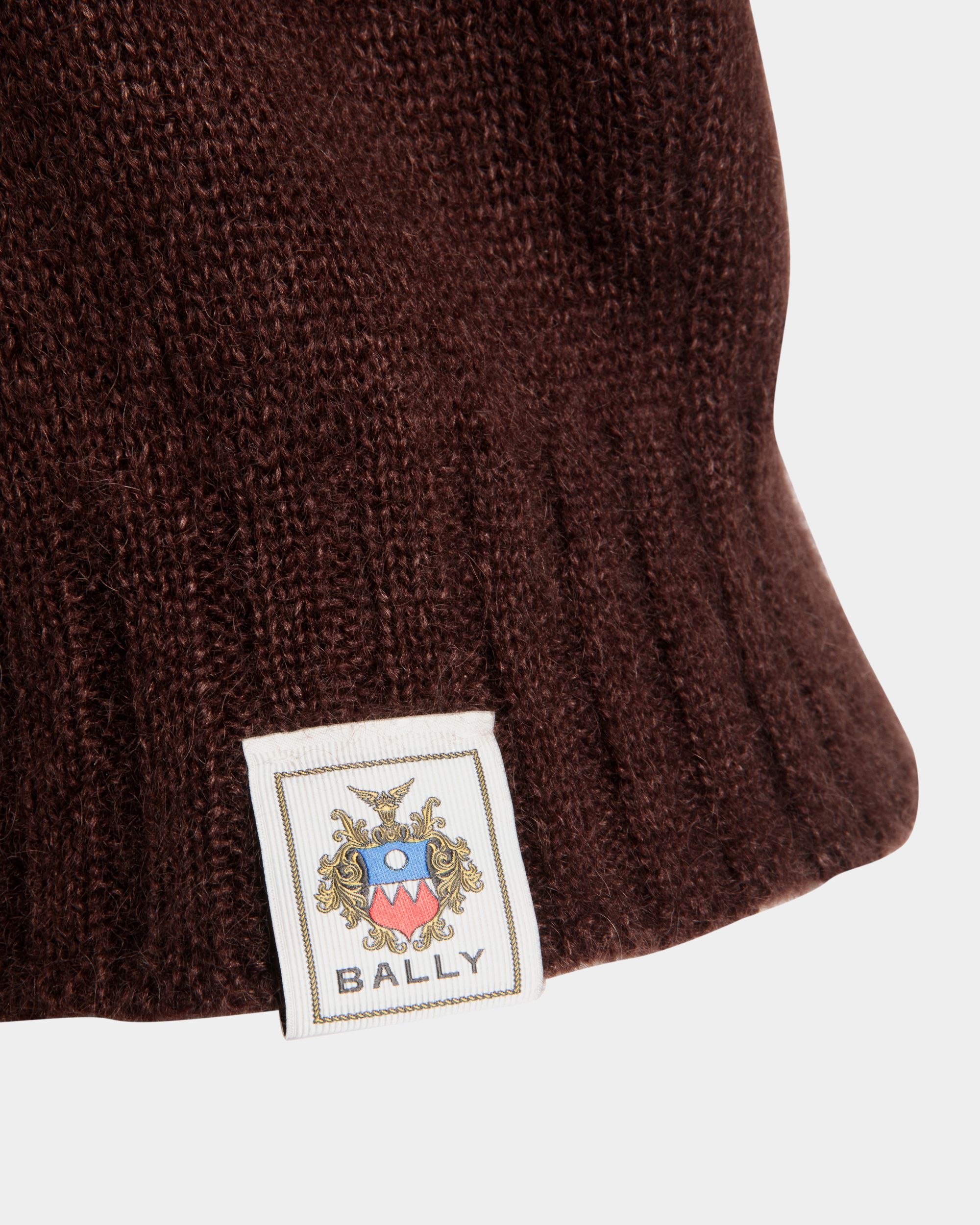 Gilet En Mohair Et Soie Marrons - Femme - Bally - 02