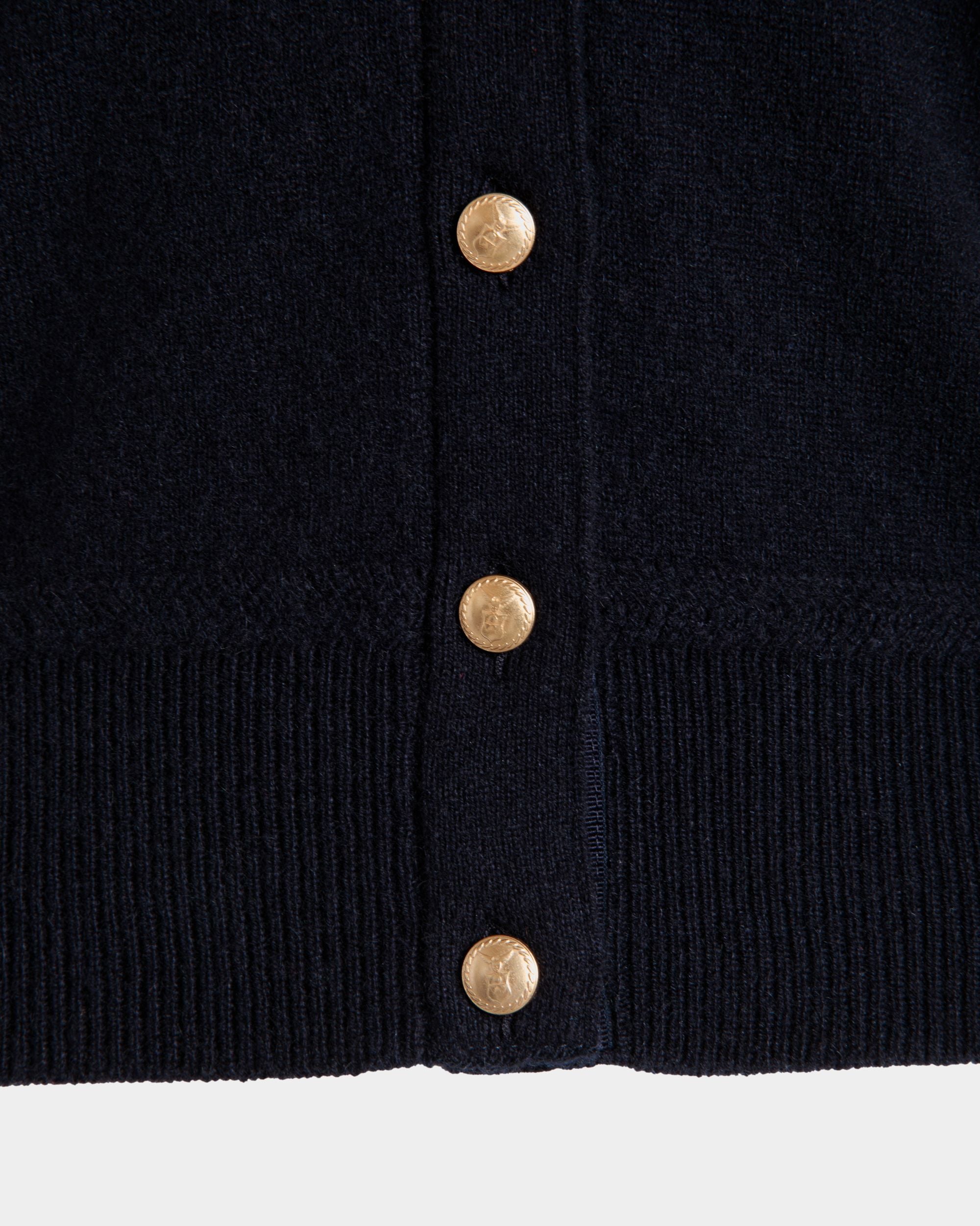 Cardigan Aus Kaschmir In Navy Blue - Damen - Bally - 05
