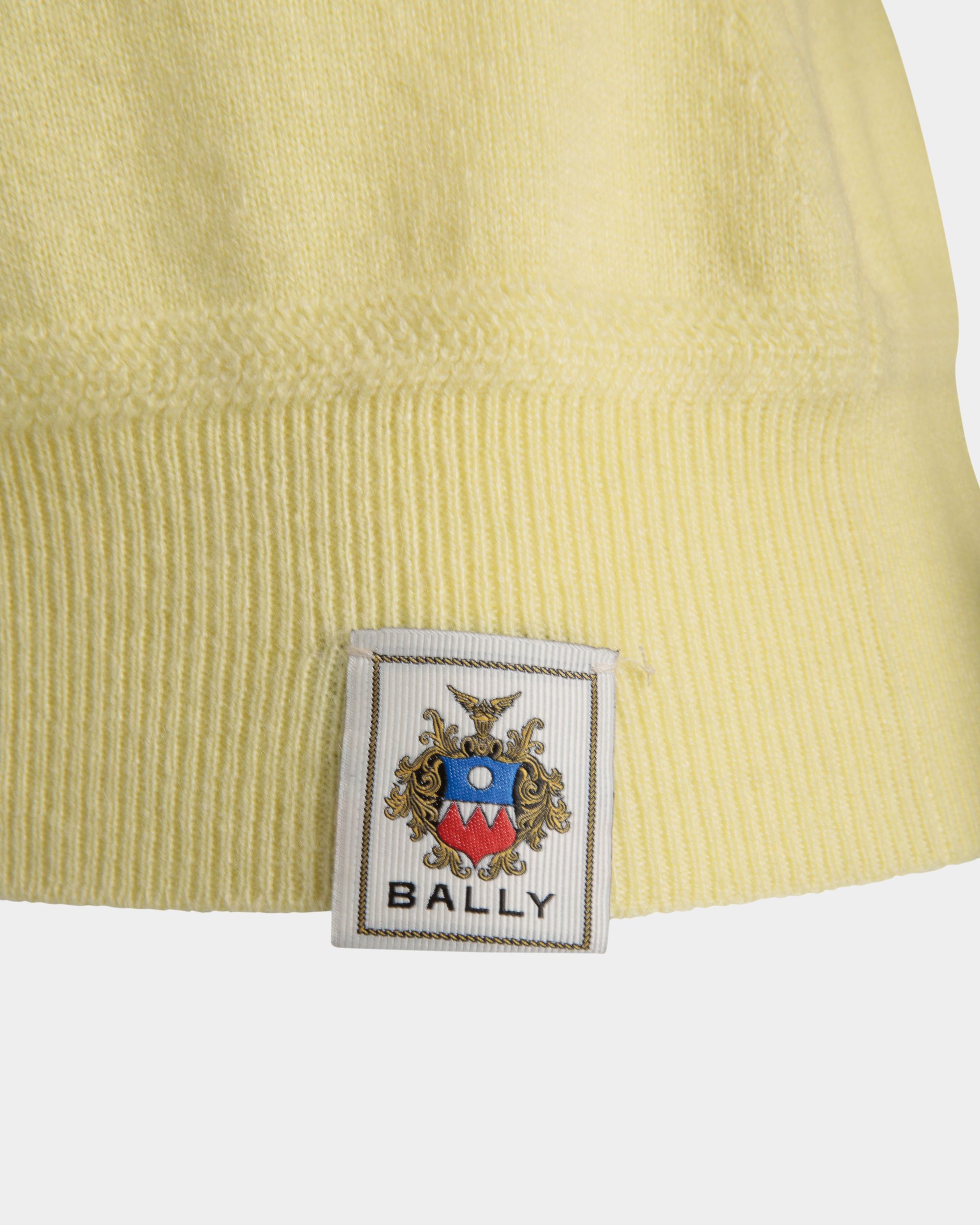 Polo En Maille De Cachemire Cream - Femme - Bally - 05