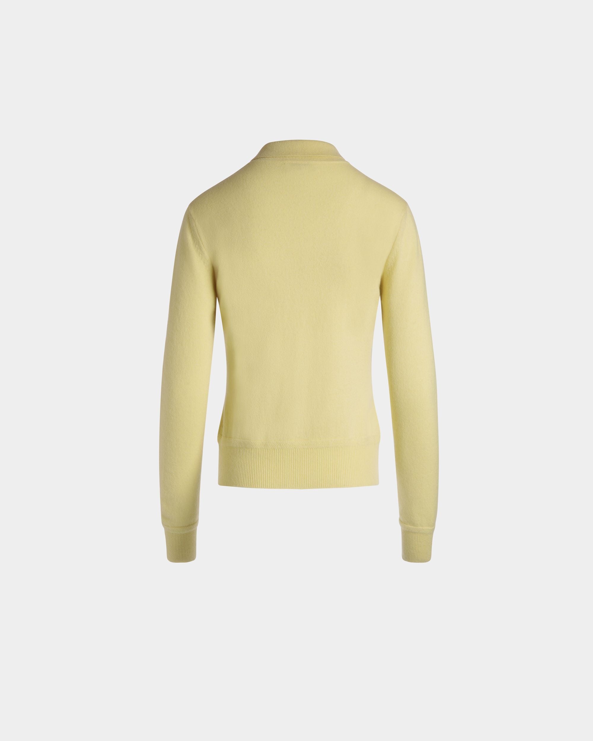 Polo En Maille De Cachemire Cream - Femme - Bally - 08