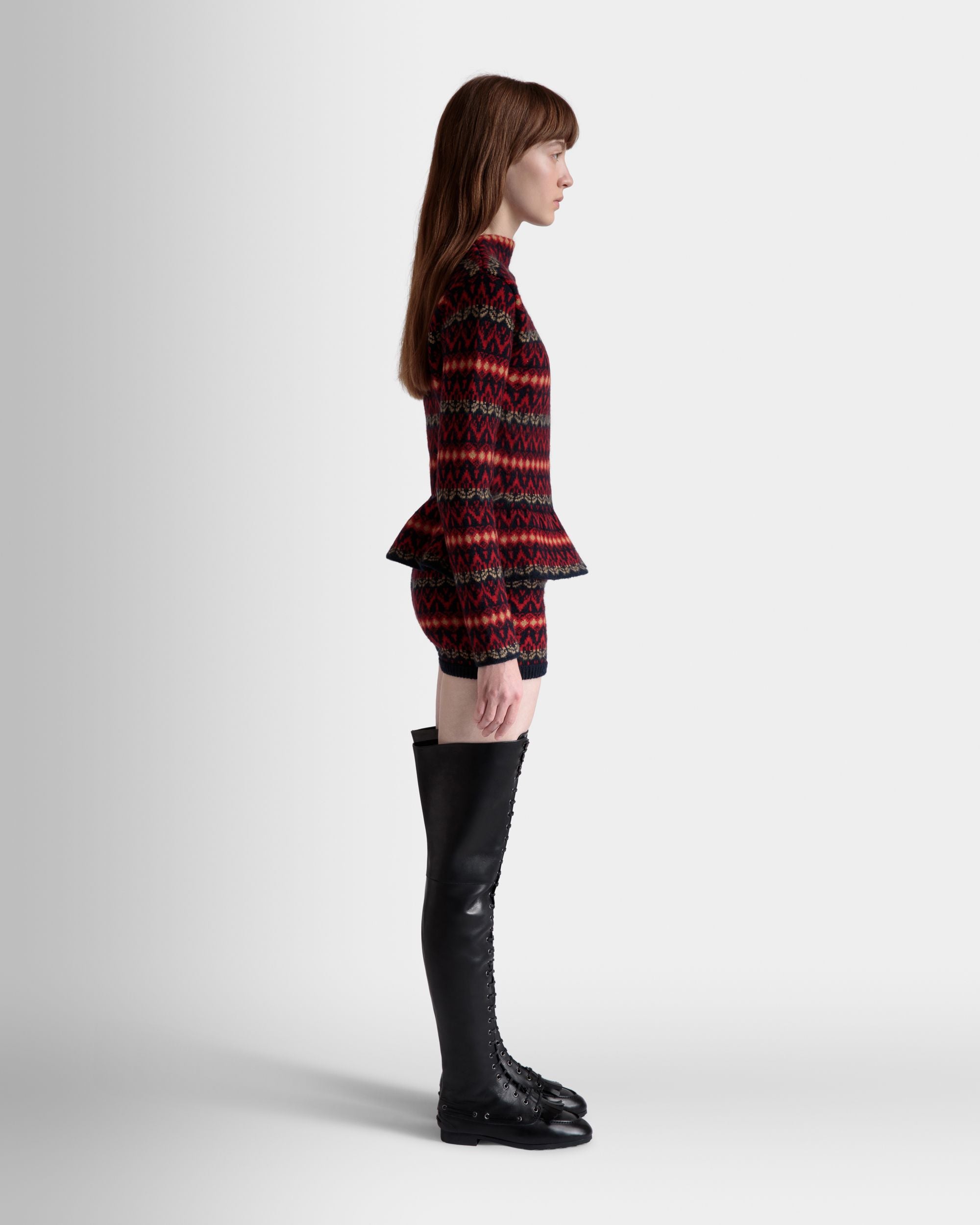 Short En Maille De Laine Multicolore - Femme - Bally - 05