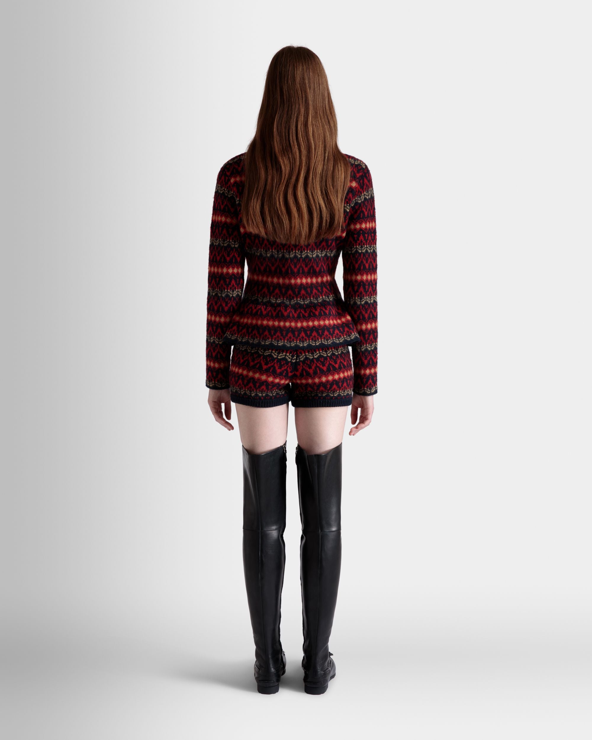 Short En Maille De Laine Multicolore - Femme - Bally - 06