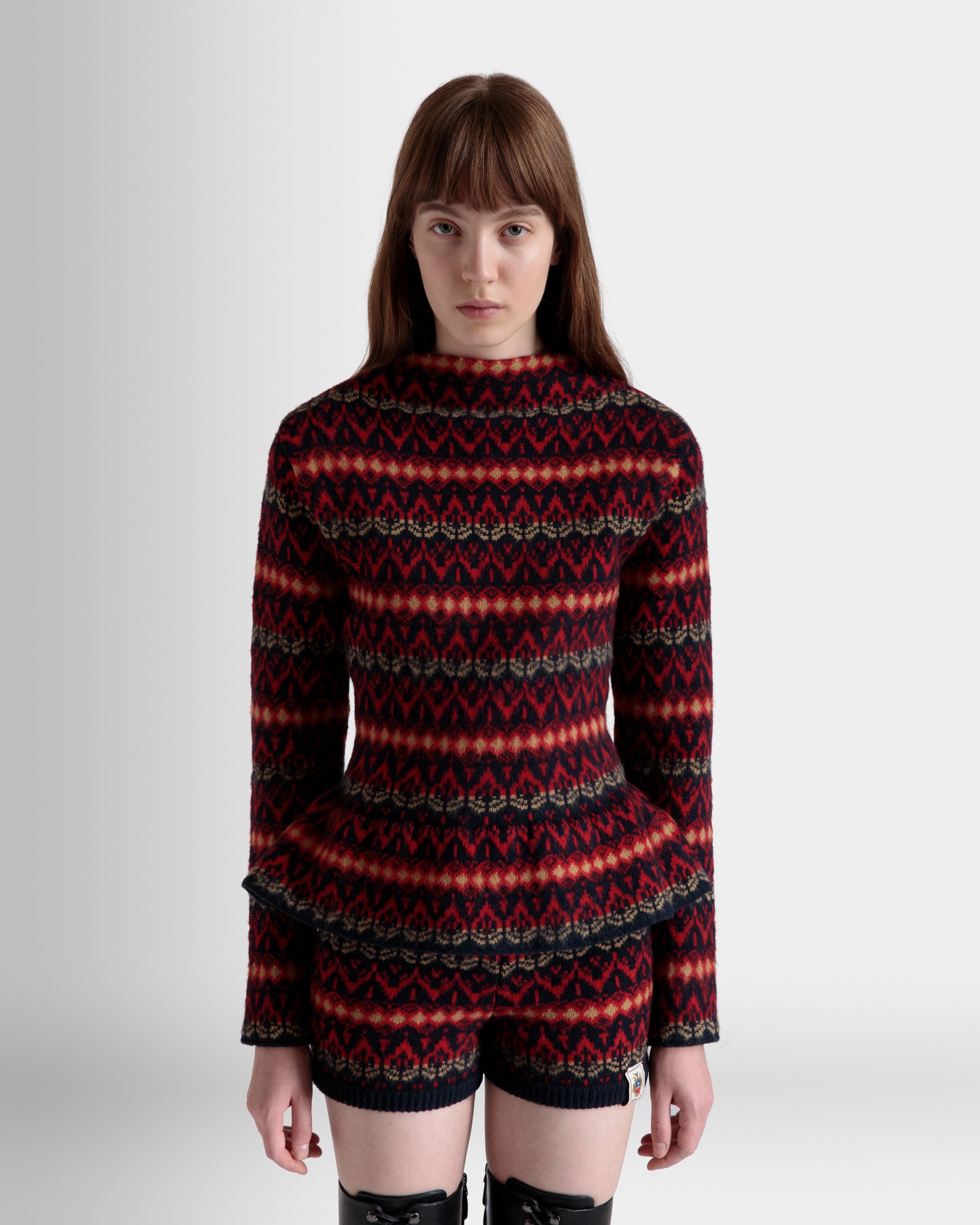 Haut En Maille De Laine Multicolore - Femme - Bally - 03