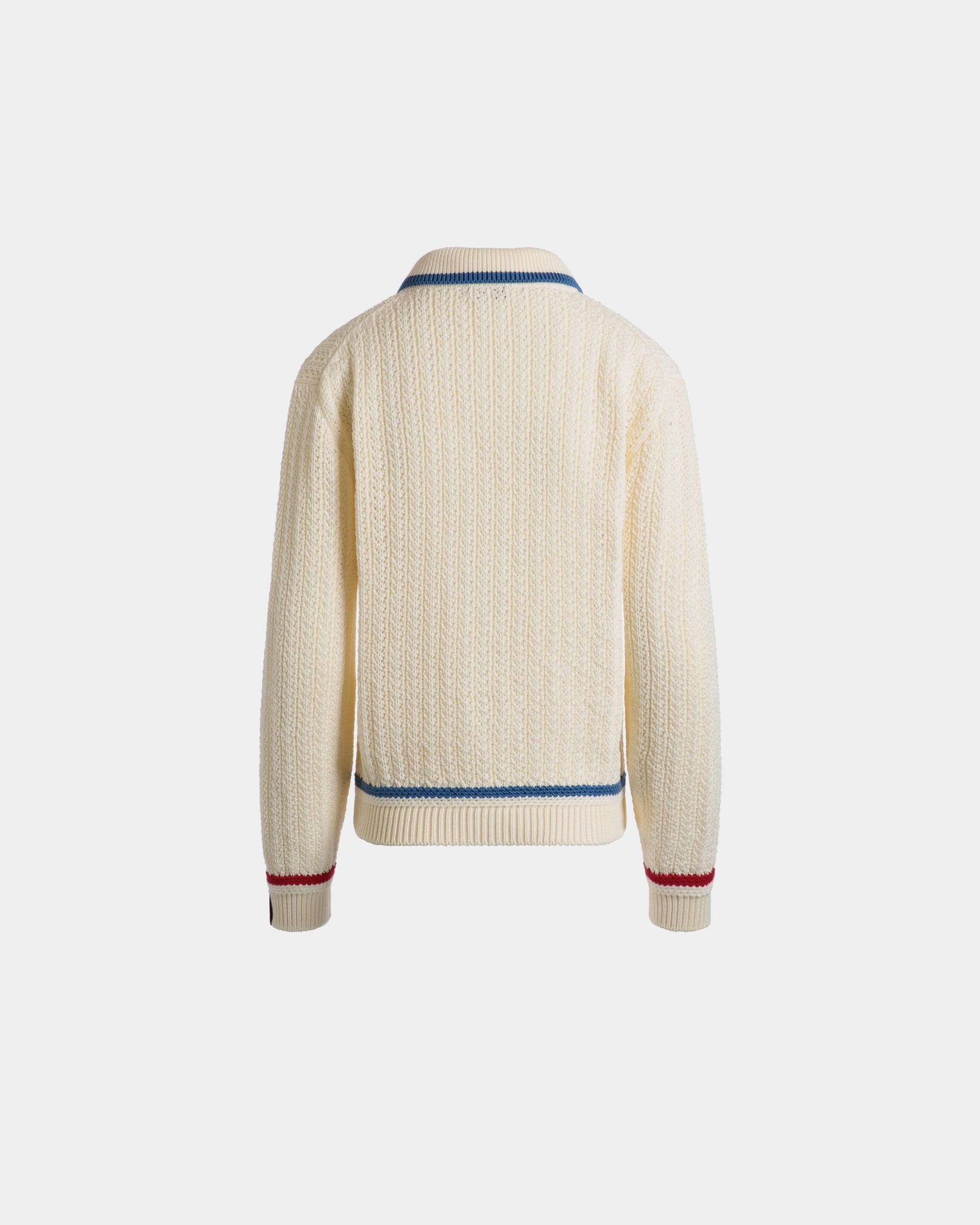 Cárdigan De Algodón Marfil - Mujer - Bally - 07