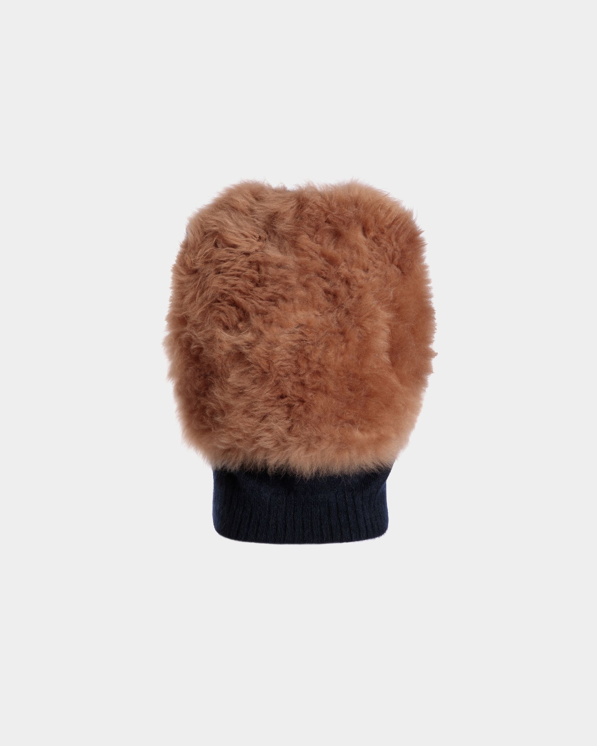 Strickweste Aus Mohair Und Seide In Navy Blue Und Praline Beige - Damen - Bally - 07